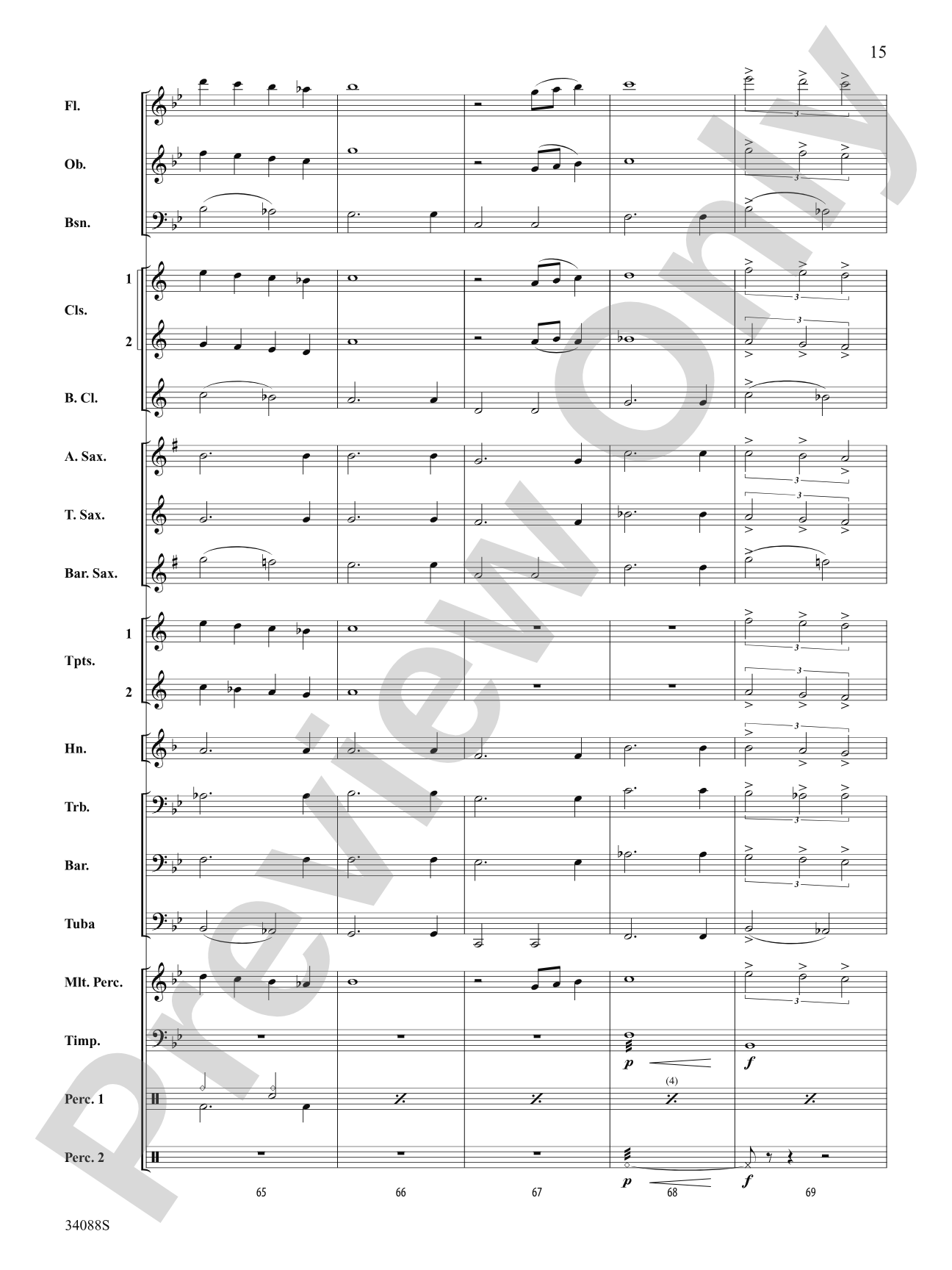 The Greatest Love of All: Concert Band Conductor Score & Parts