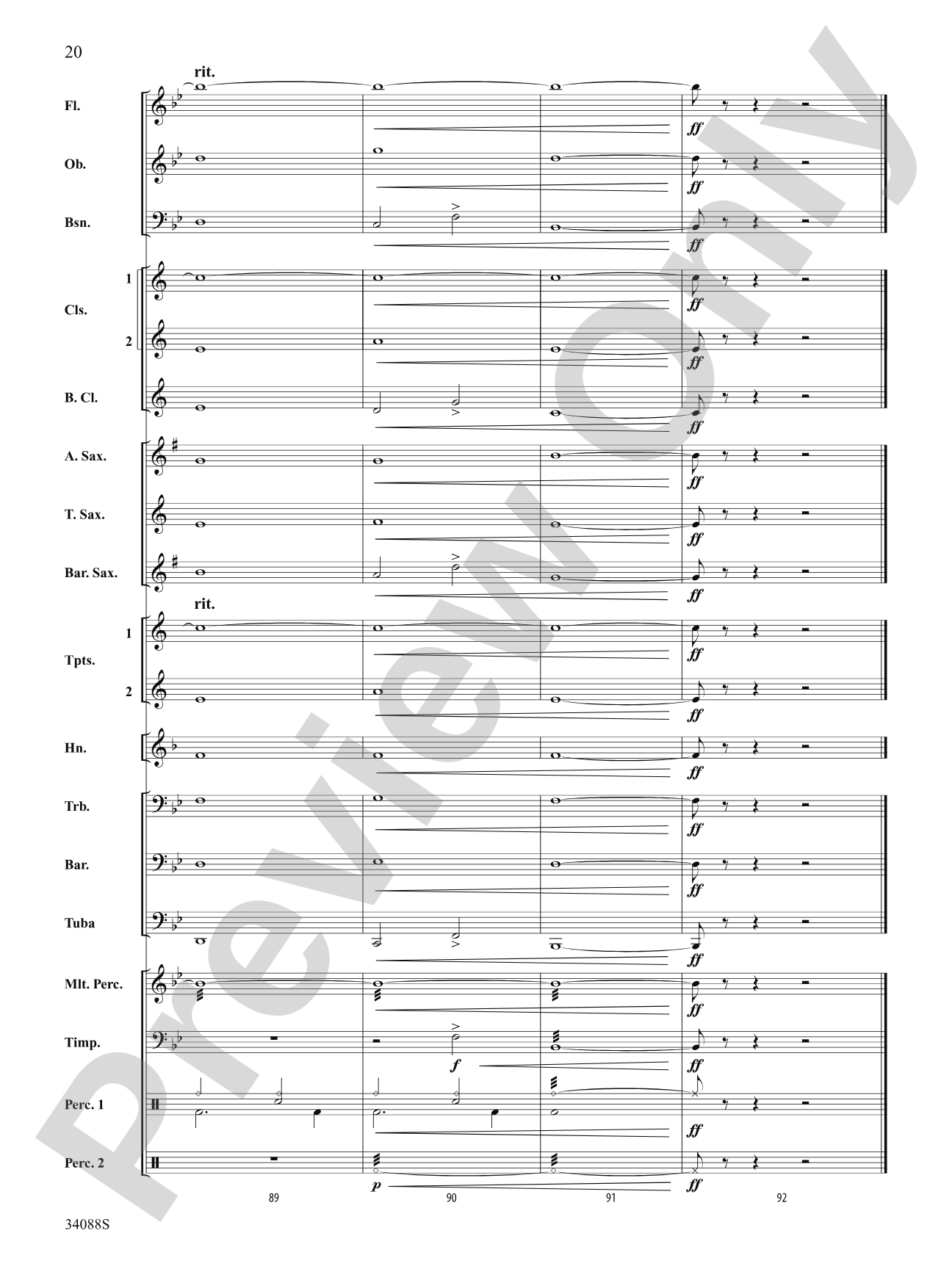 The Greatest Love of All: Concert Band Conductor Score & Parts