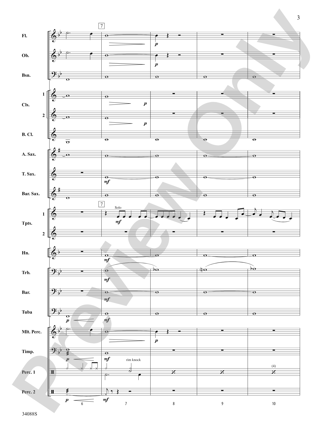 The Greatest Love of All: Concert Band Conductor Score & Parts