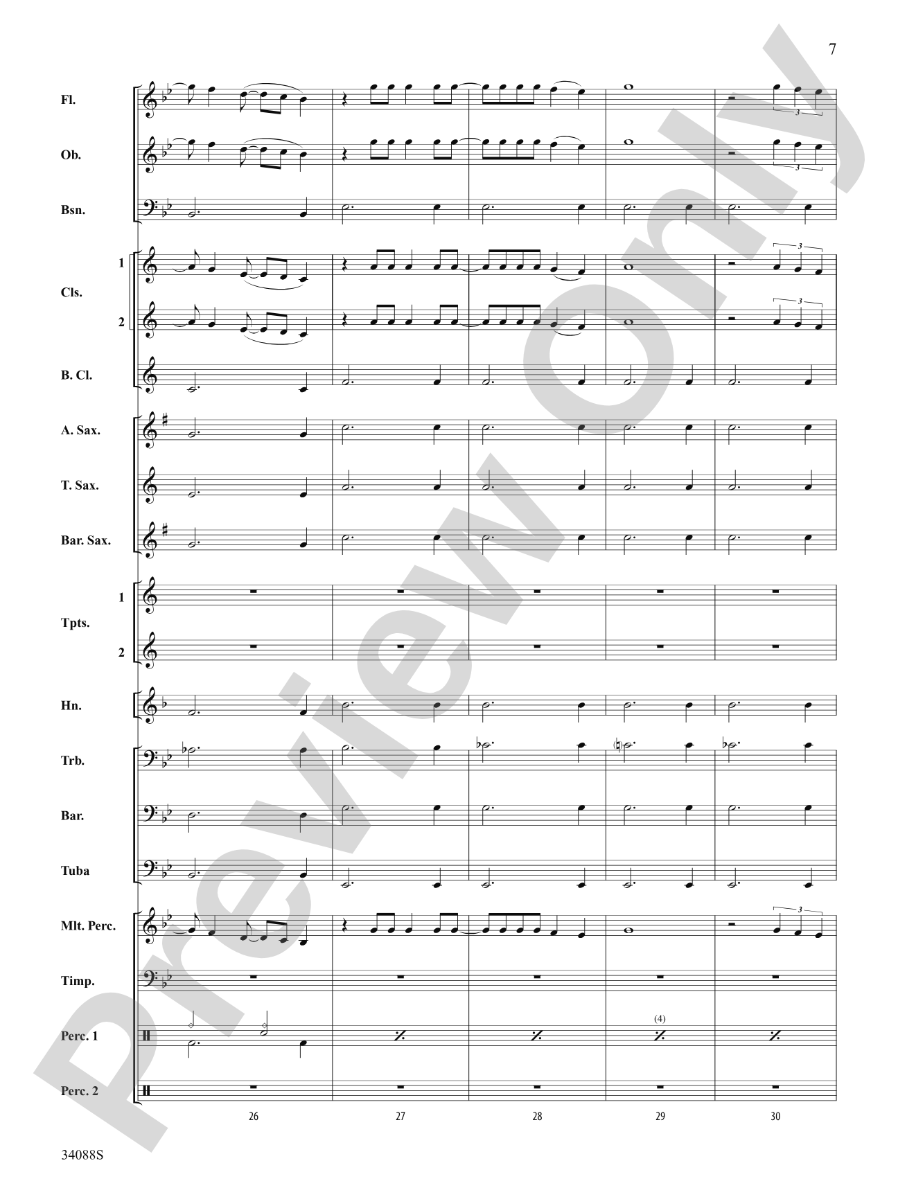 The Greatest Love of All: Concert Band Conductor Score & Parts