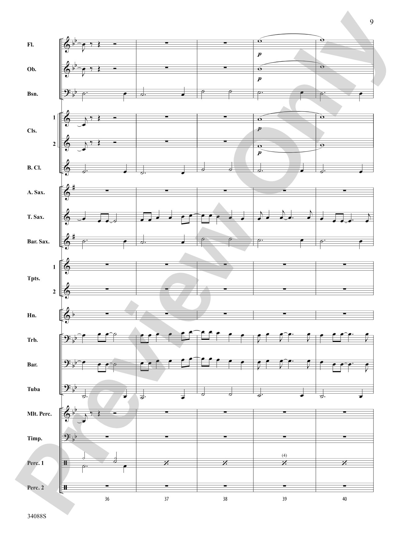 The Greatest Love of All: Concert Band Conductor Score & Parts