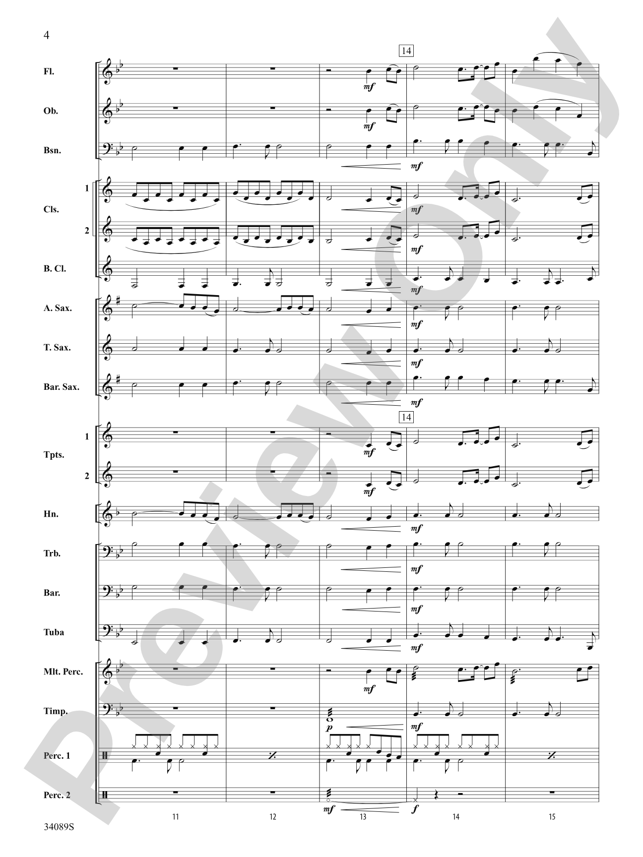 One Moment in Time: Score