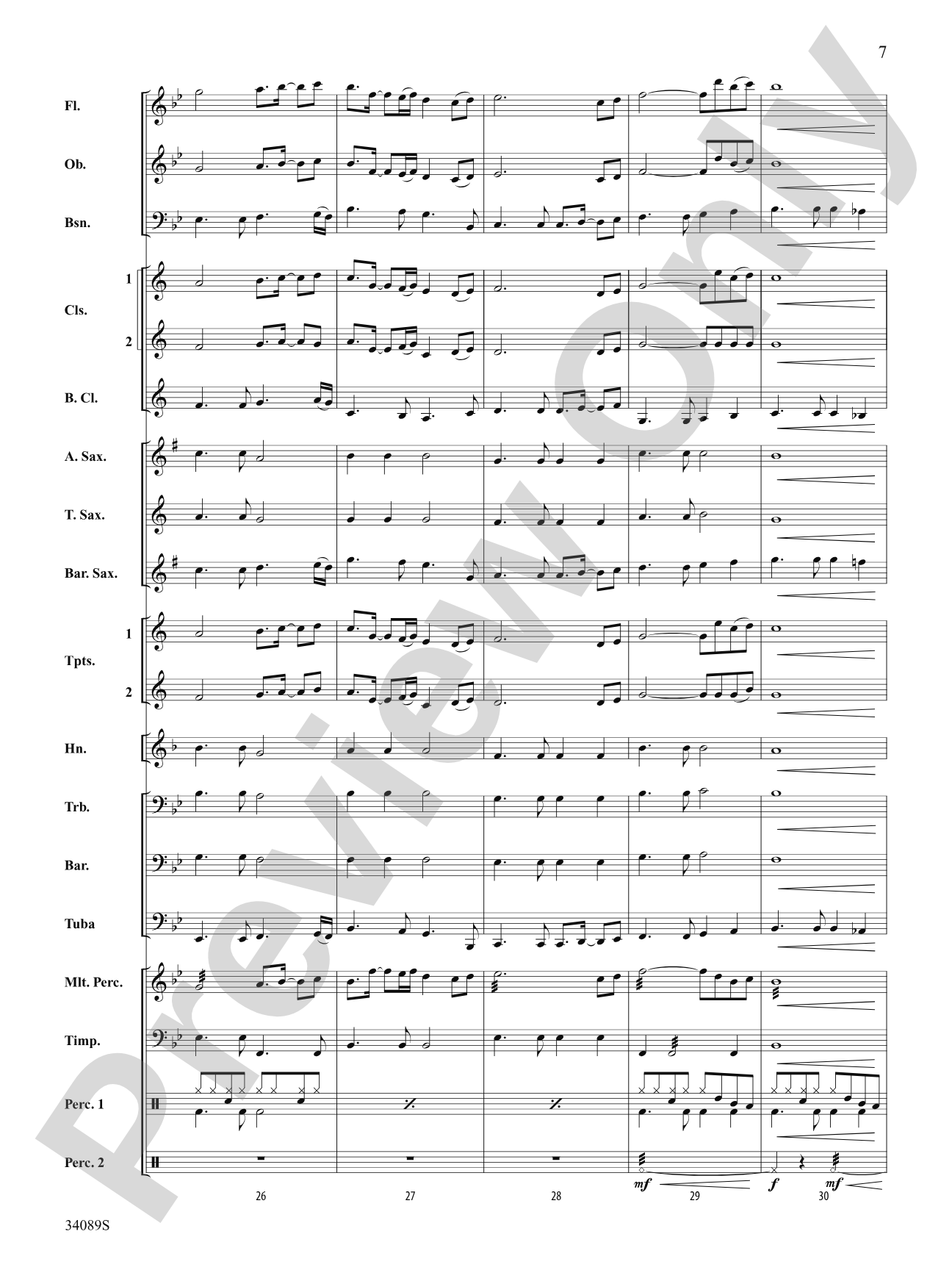 One Moment in Time: Score