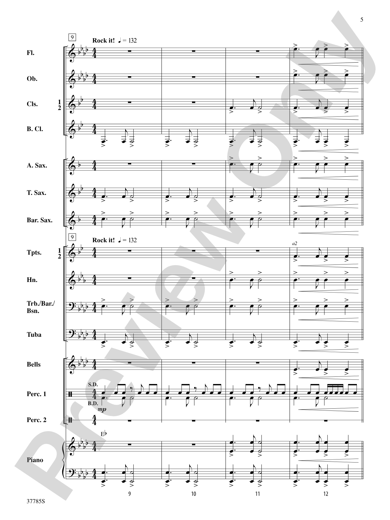 Rock That Bach!: Concert Band Conductor Score & Parts