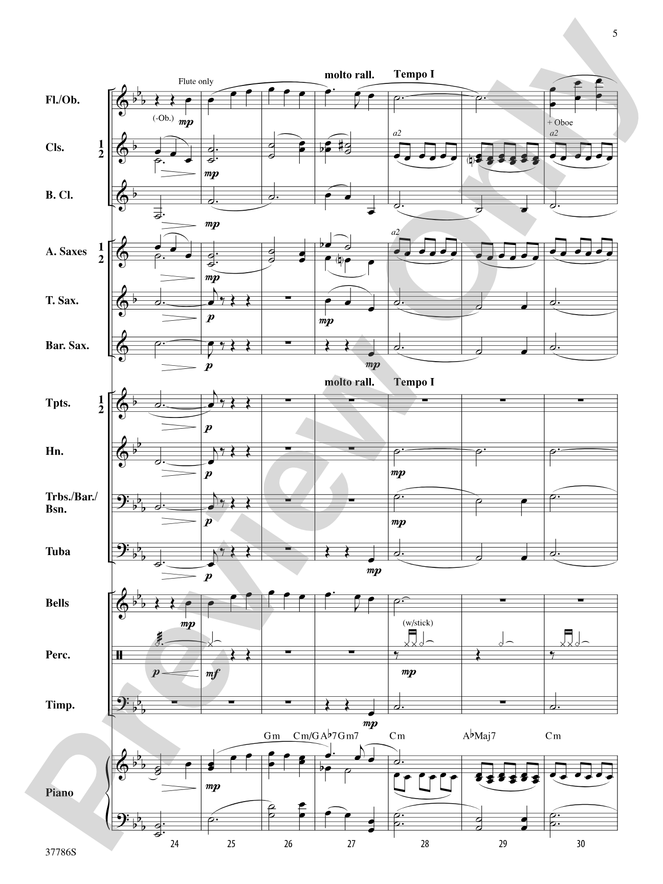 A Yiddish Lullaby: Concert Band Conductor Score & Parts