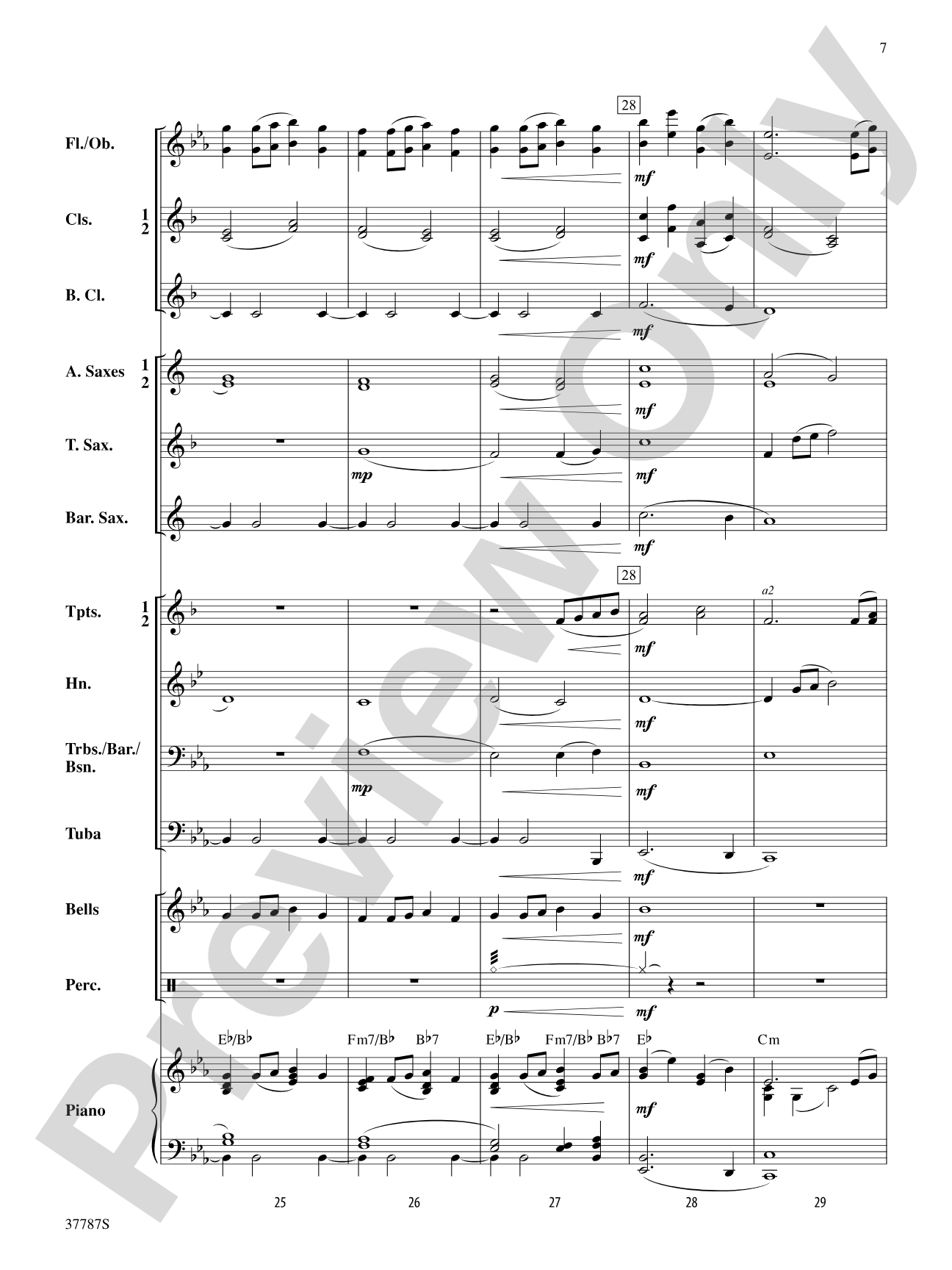 An Austrian Carol: Concert Band Conductor Score & Parts