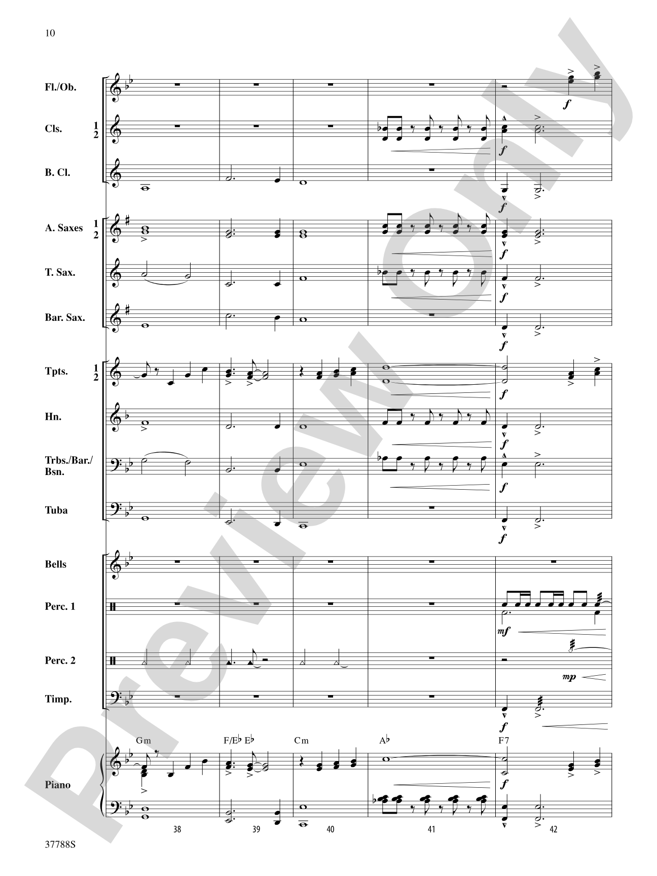 Of Distant Peaks: Concert Band Conductor Score & Parts