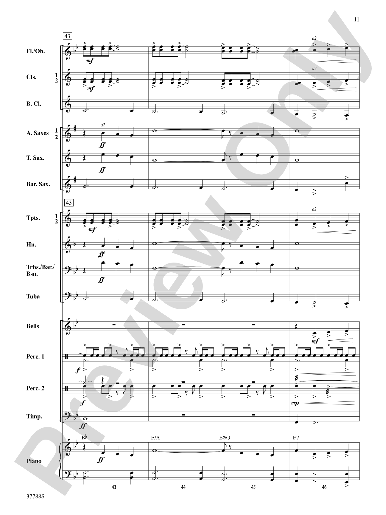 Of Distant Peaks: Concert Band Conductor Score & Parts