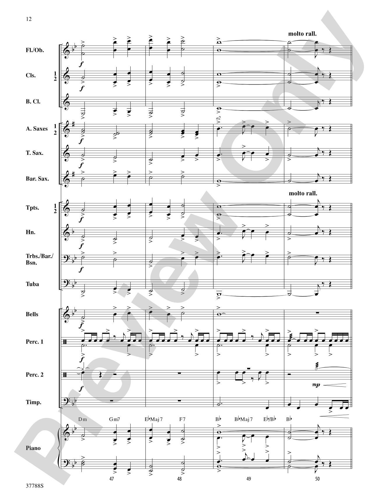 Of Distant Peaks: Concert Band Conductor Score & Parts