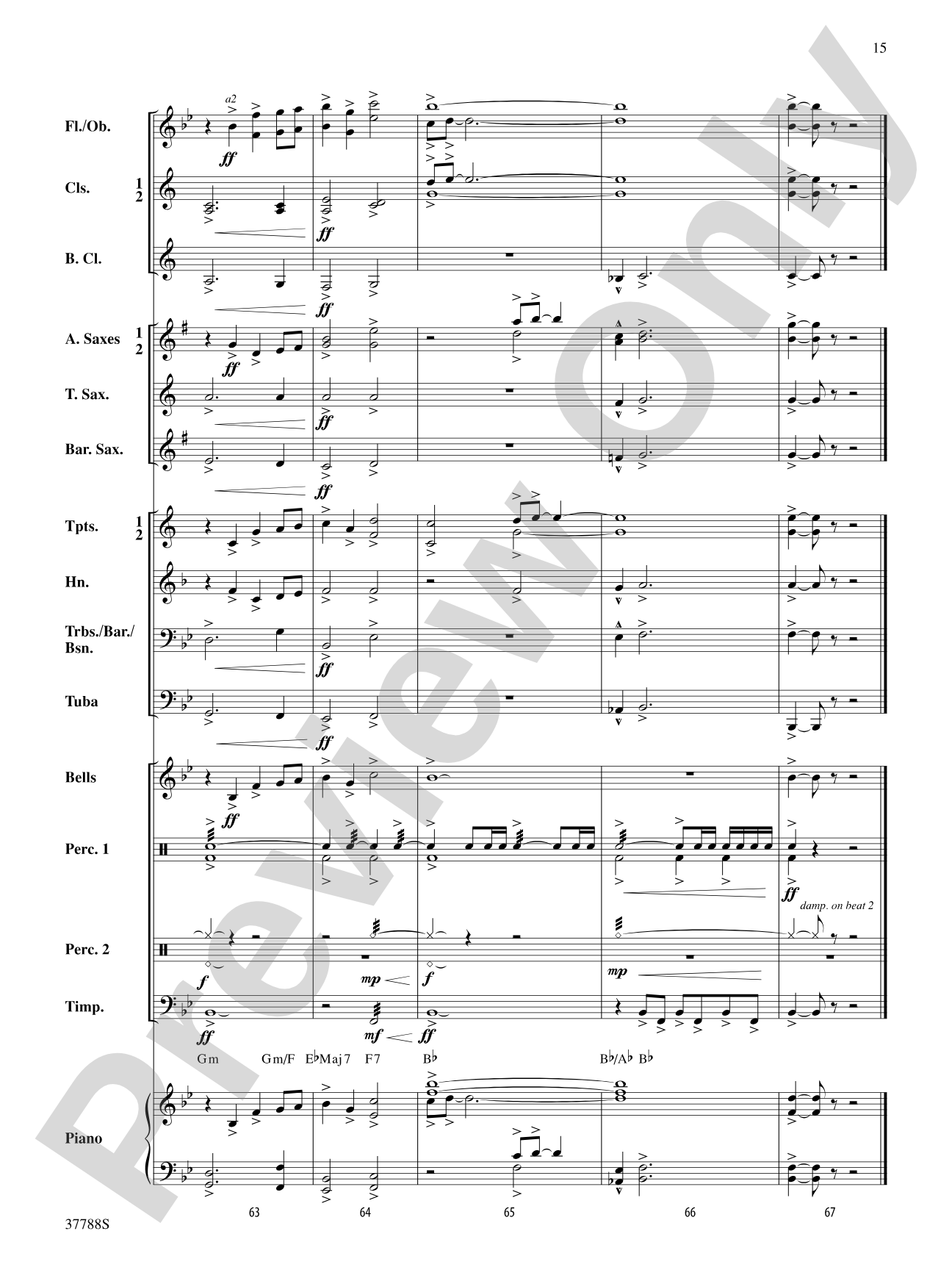 Of Distant Peaks: Concert Band Conductor Score & Parts