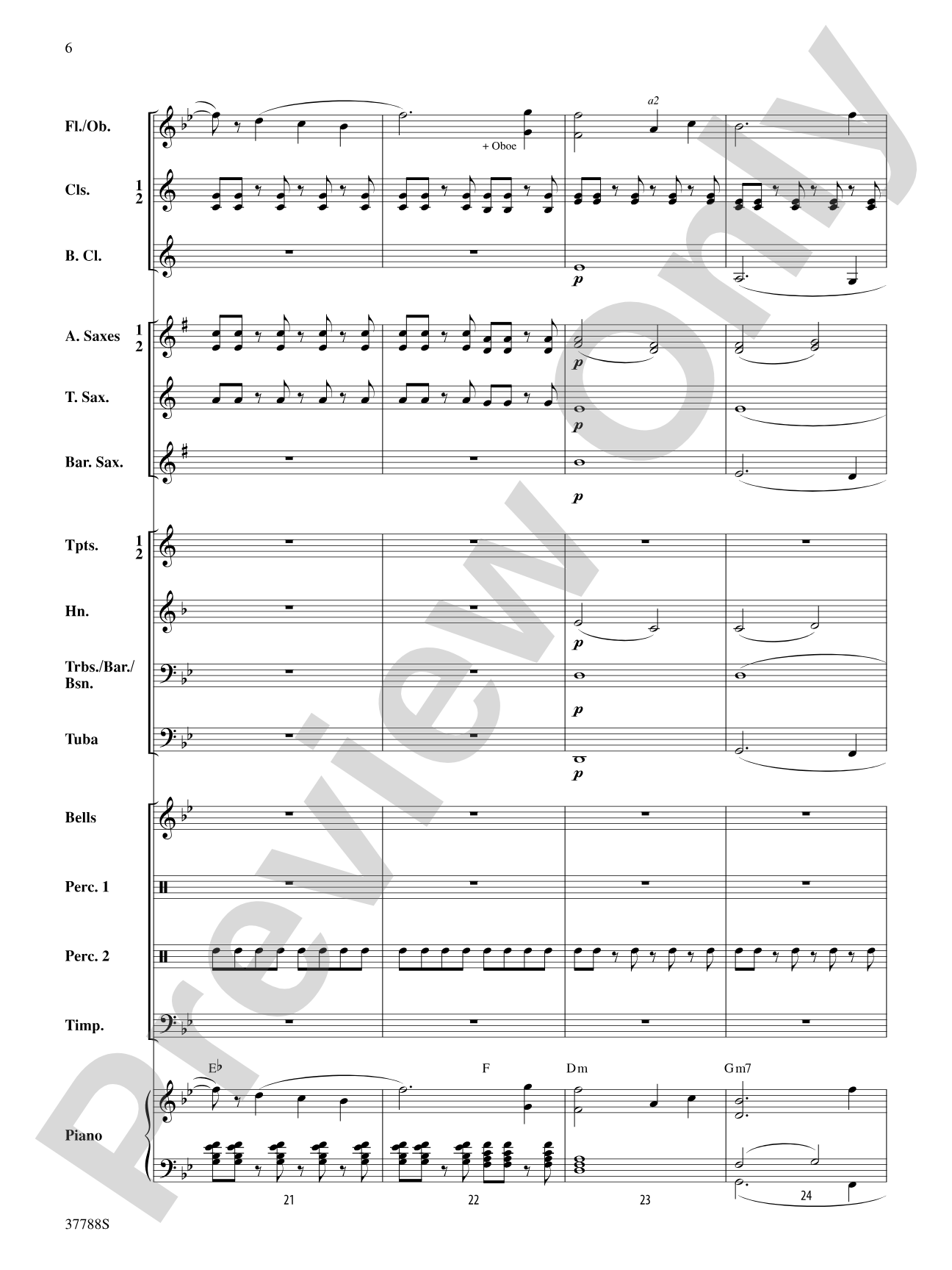 Of Distant Peaks: Concert Band Conductor Score & Parts