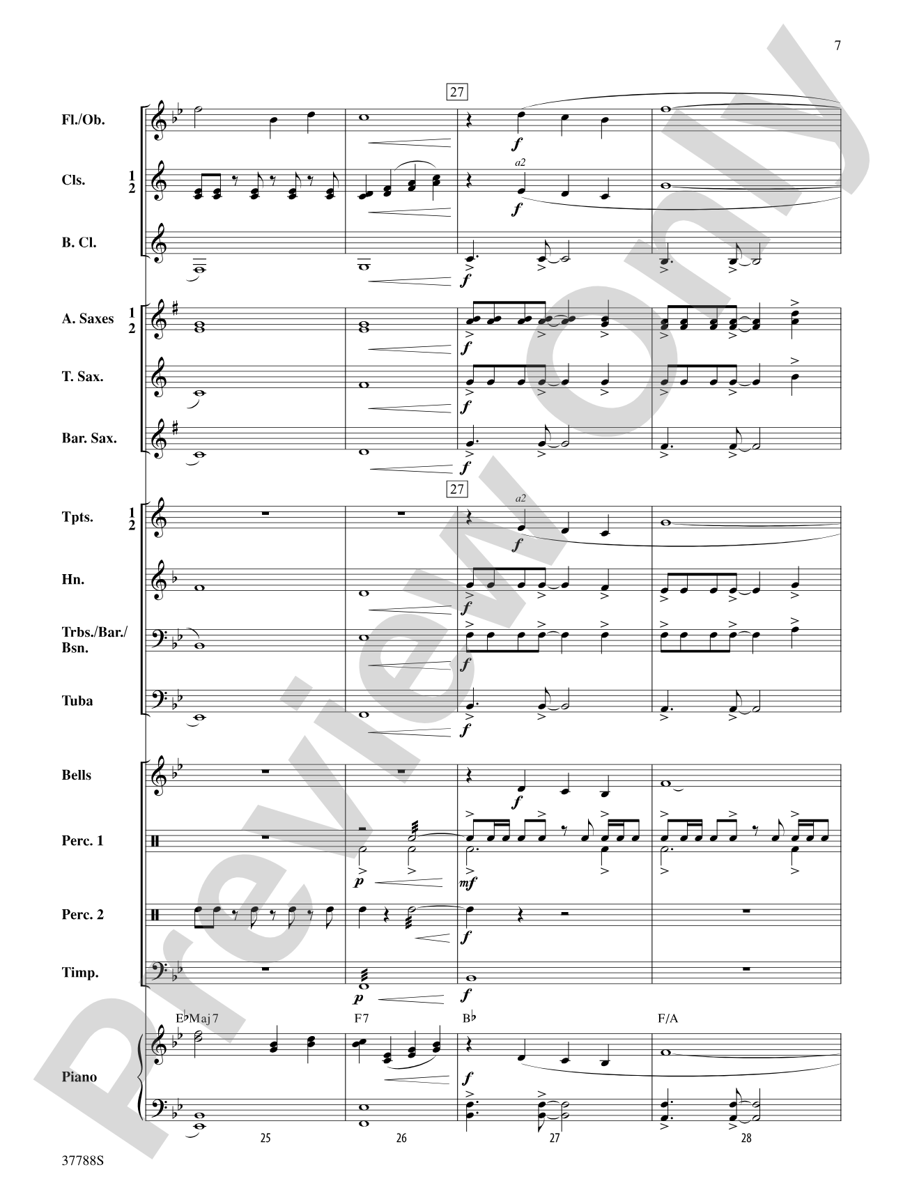 Of Distant Peaks: Concert Band Conductor Score & Parts
