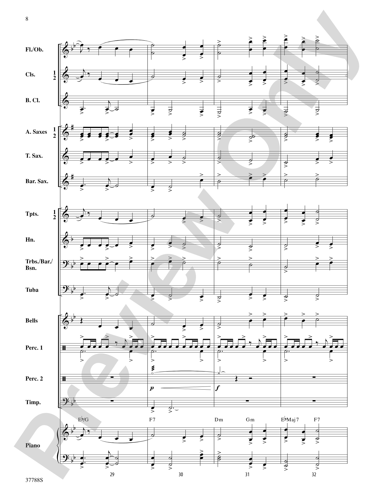 Of Distant Peaks: Concert Band Conductor Score & Parts