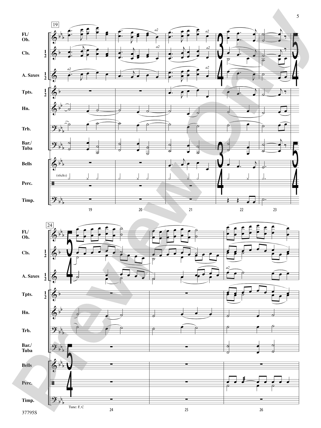 Water's Edge: Concert Band Conductor Score & Parts