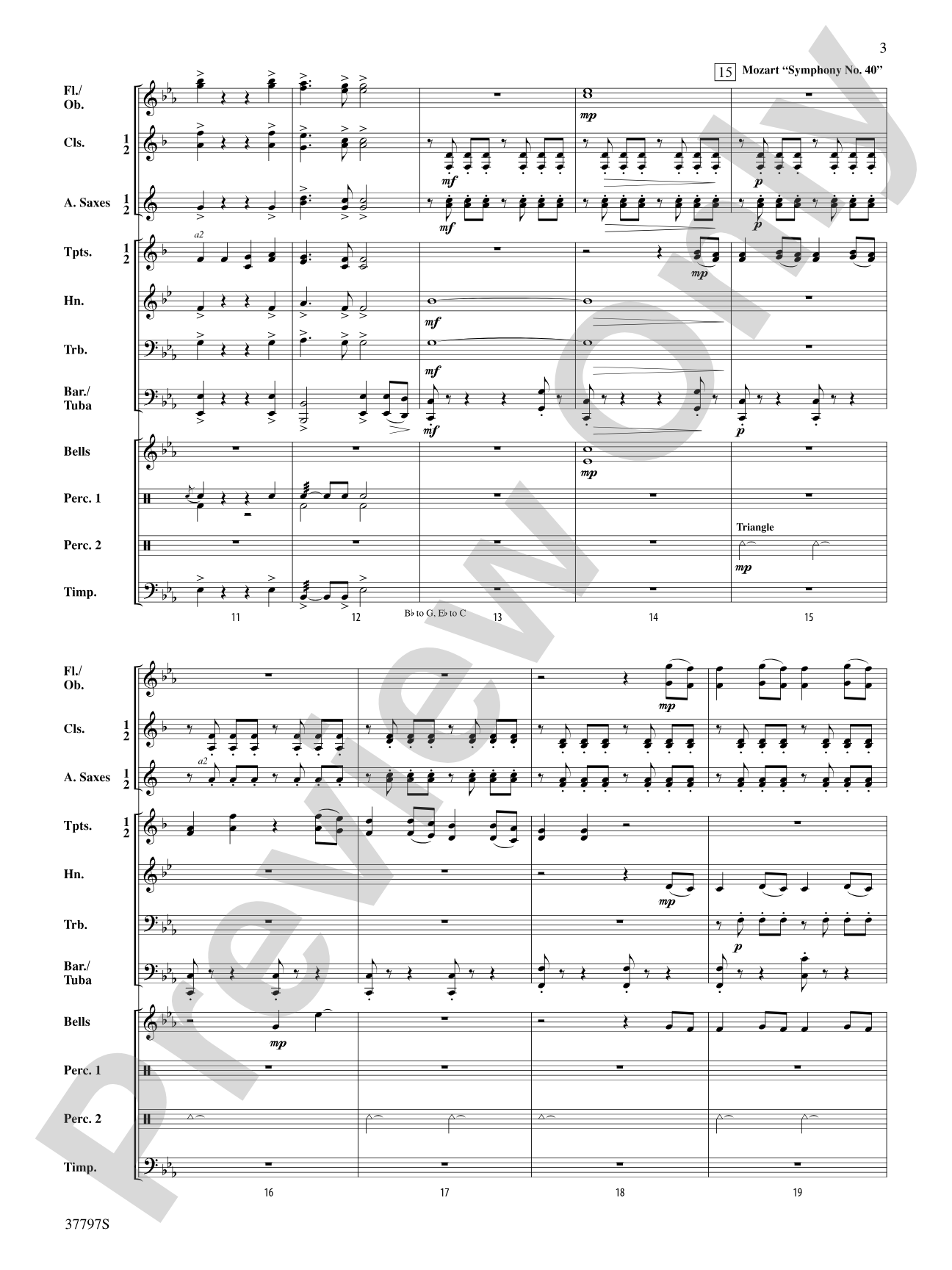 Trumpets of Symphony Hall: Score
