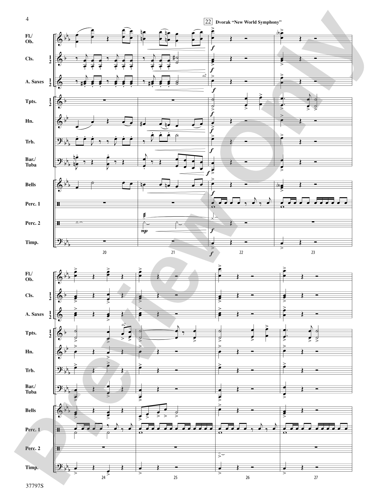 Trumpets of Symphony Hall: Score