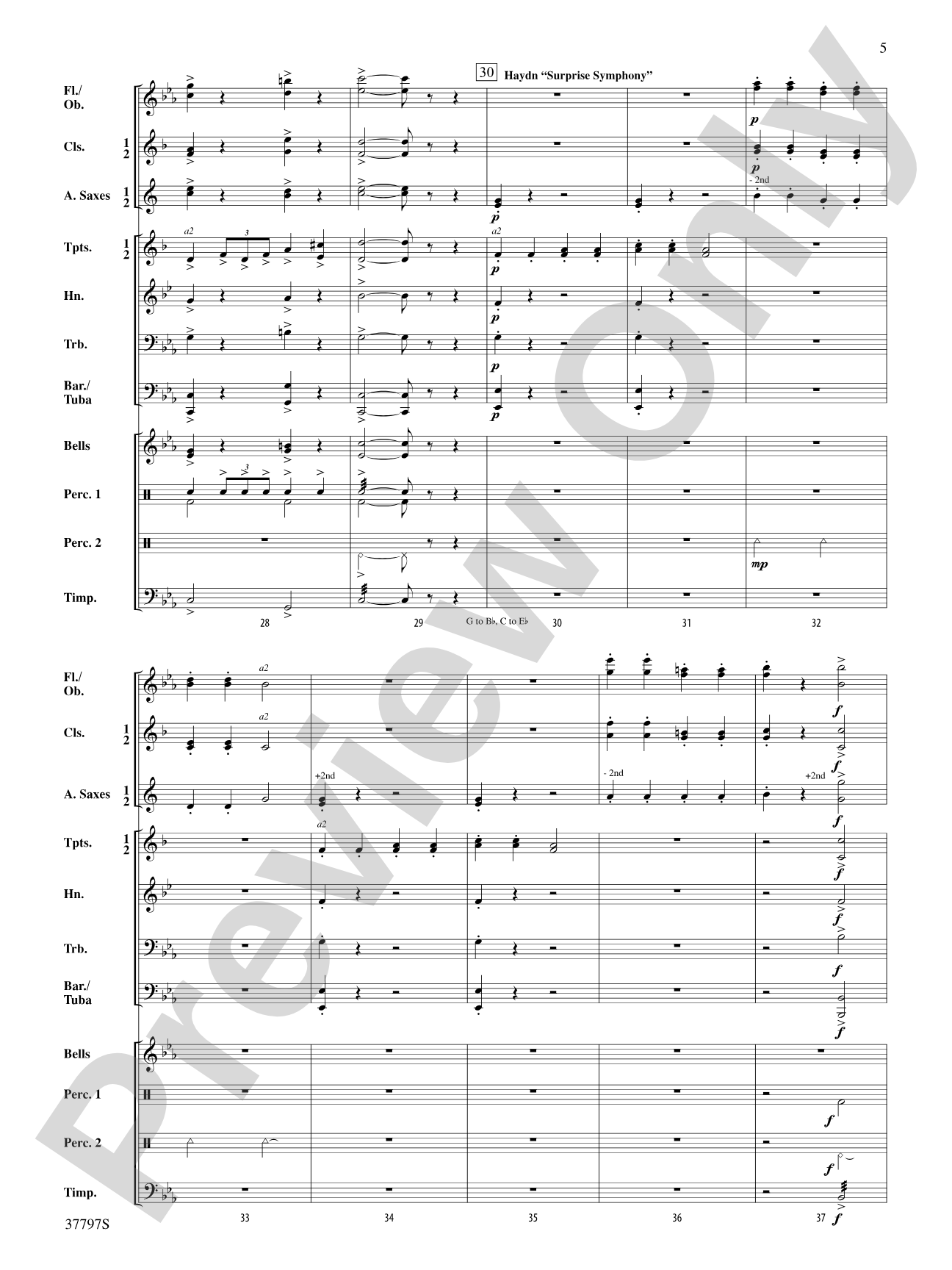 Trumpets of Symphony Hall: Score