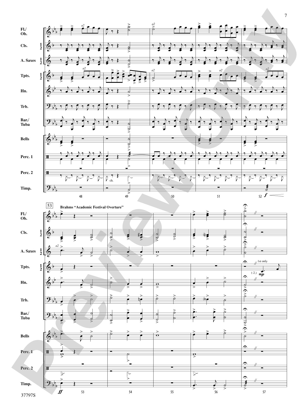 Trumpets of Symphony Hall: Score