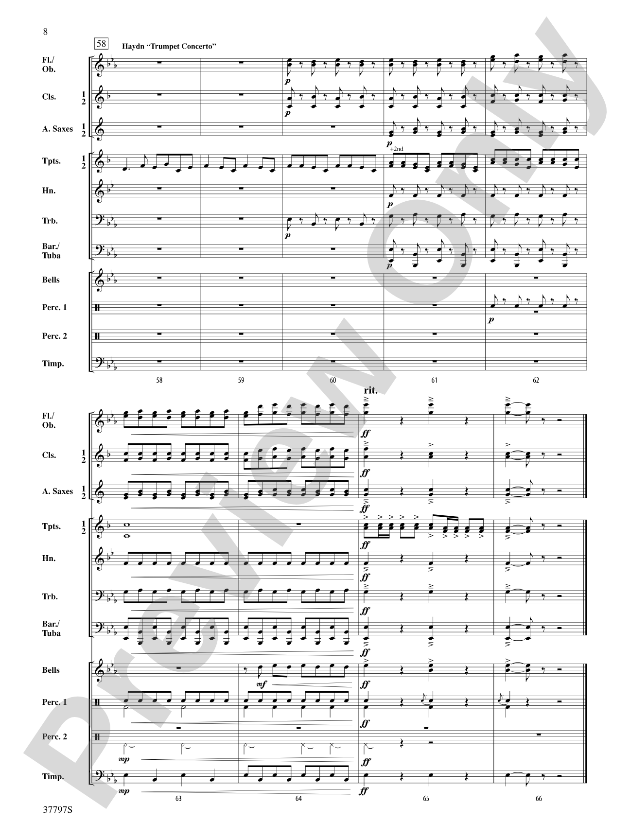 Trumpets of Symphony Hall: Score