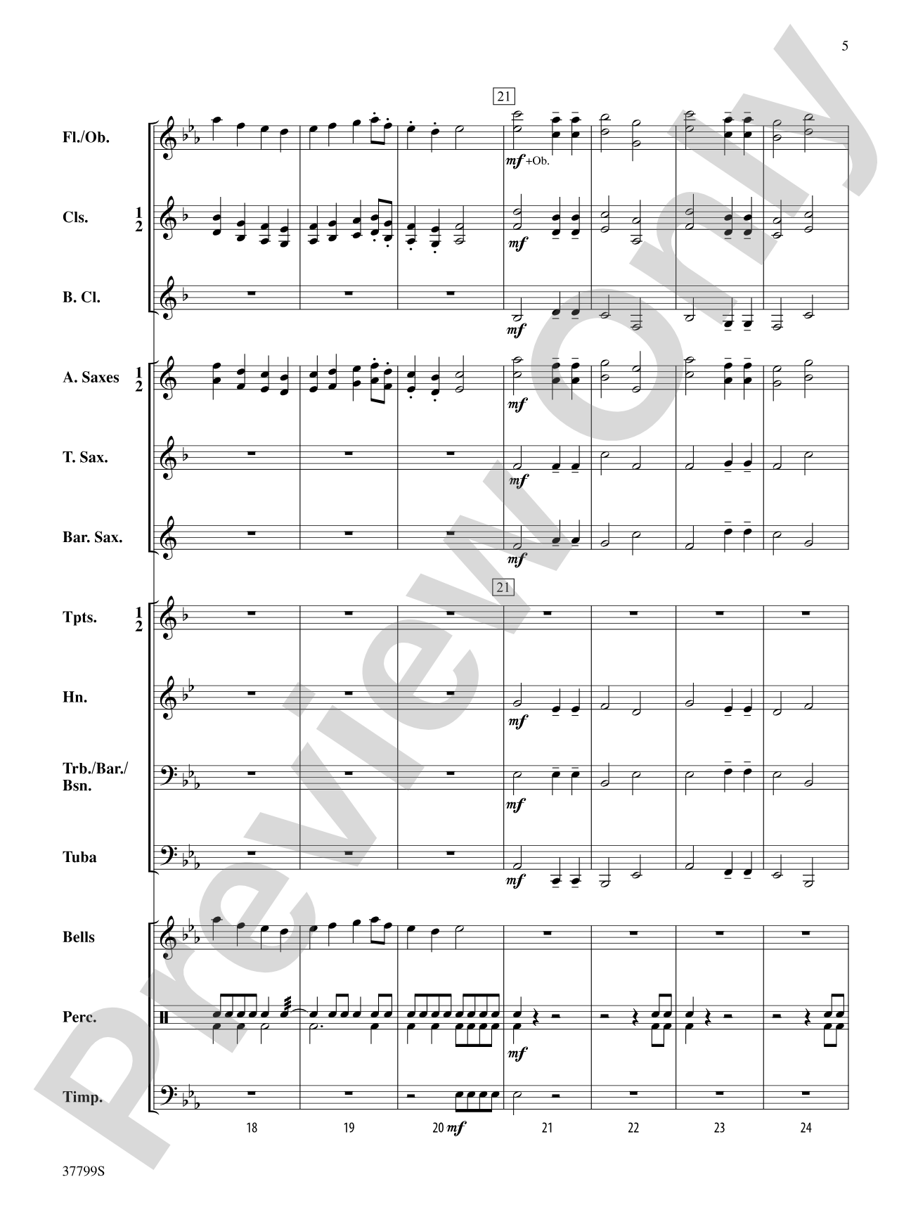 Parade Procession: Concert Band Conductor Score & Parts