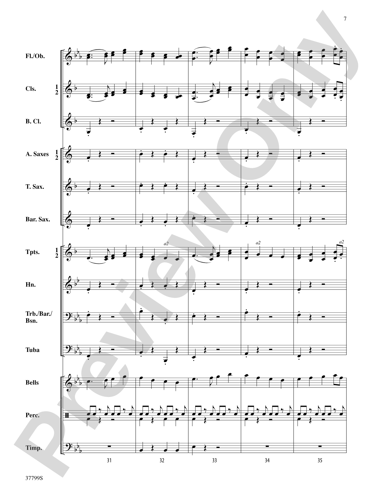 Parade Procession: Concert Band Conductor Score & Parts