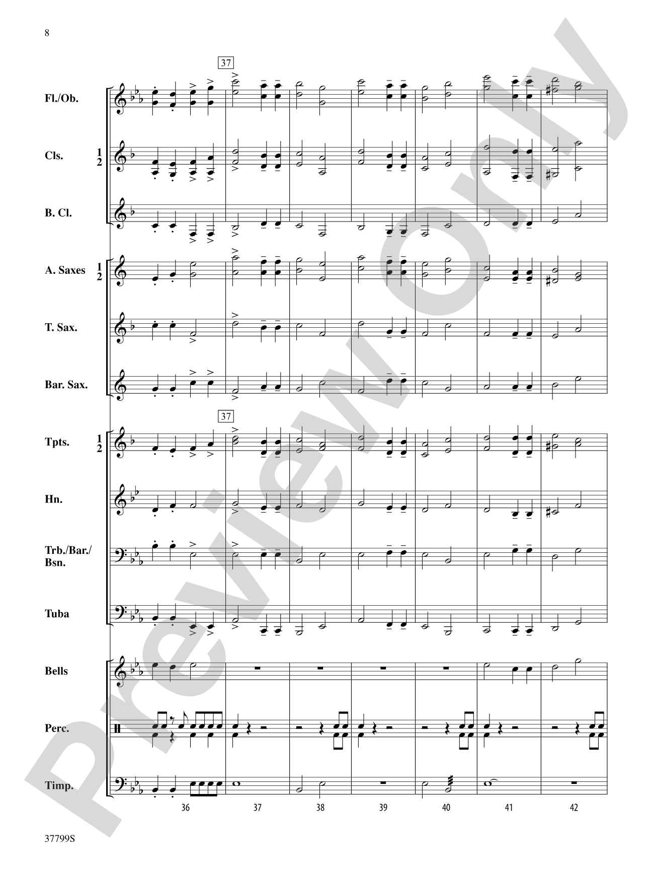 Parade Procession: Concert Band Conductor Score & Parts