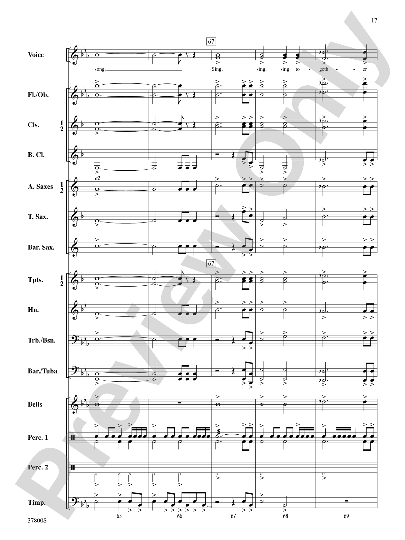 Sussex Anthem: Concert Band Conductor Score & Parts