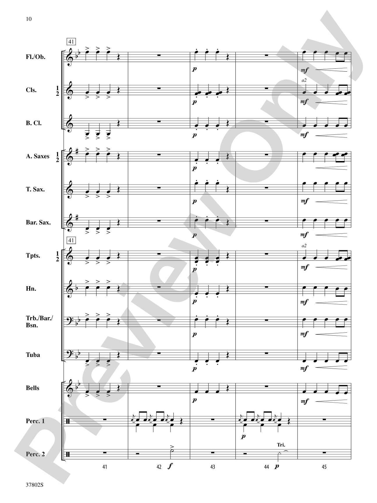 Huckleberry Hedgehog: Concert Band Conductor Score & Parts