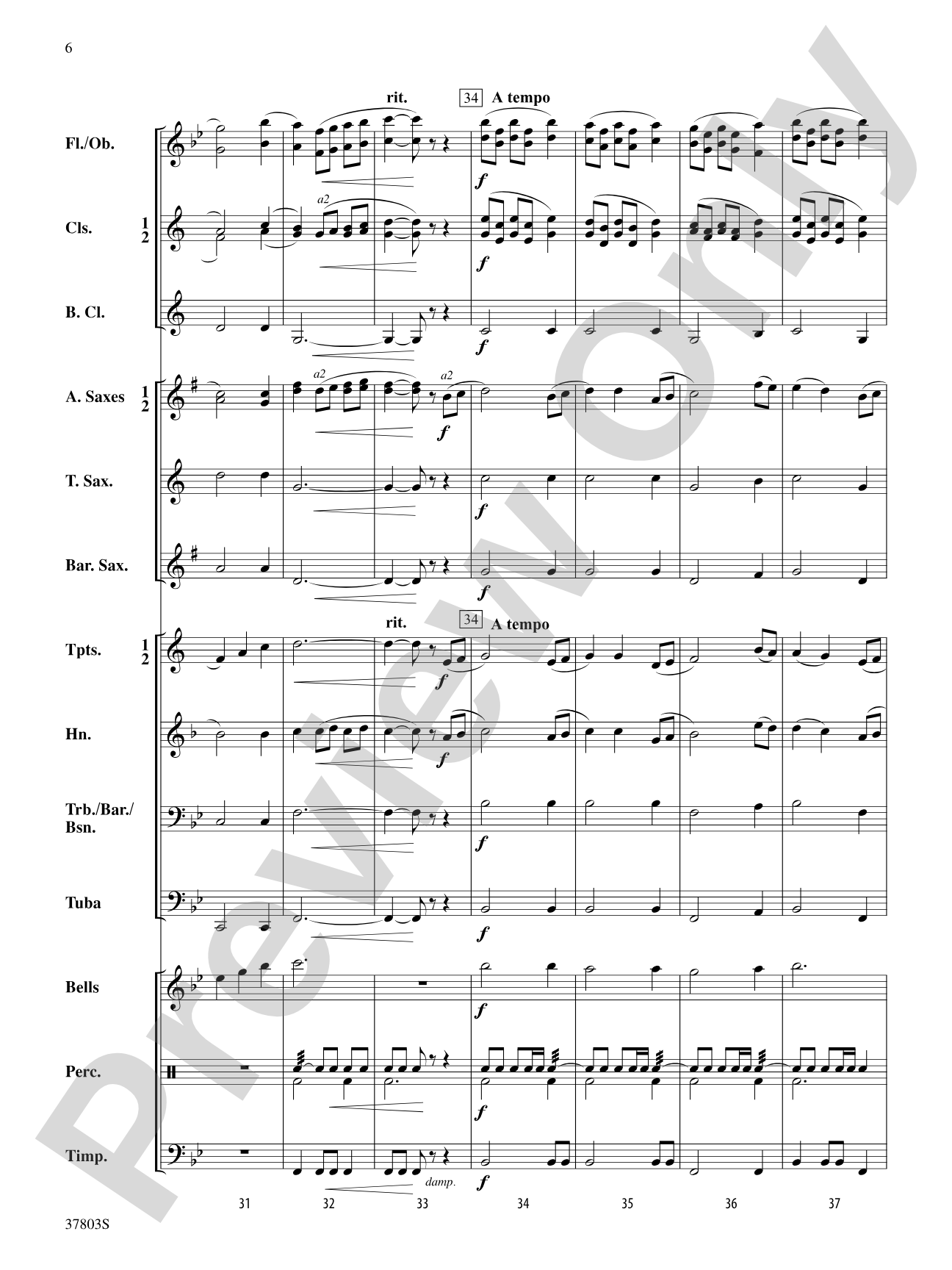 Twilight Serenade: Concert Band Conductor Score & Parts