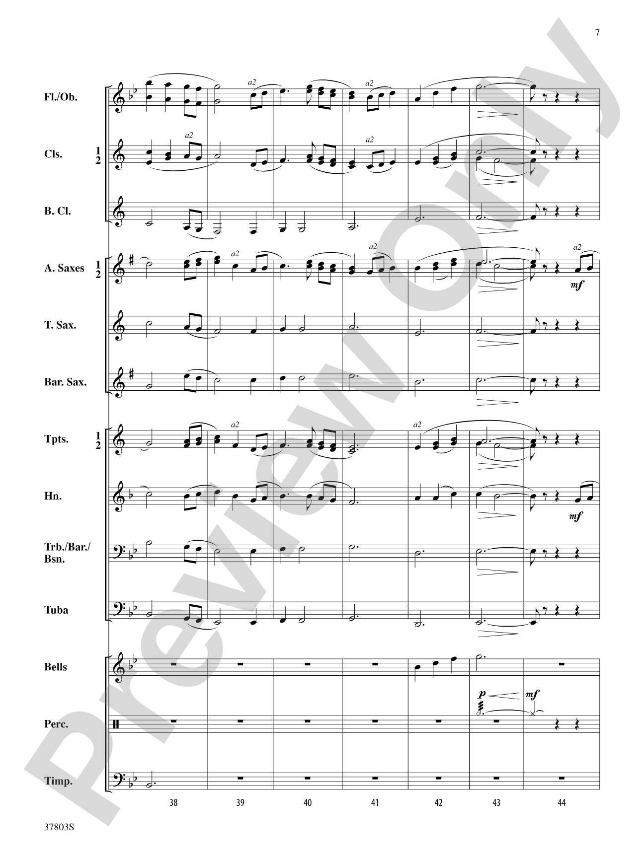 Twilight Serenade: Concert Band Conductor Score & Parts