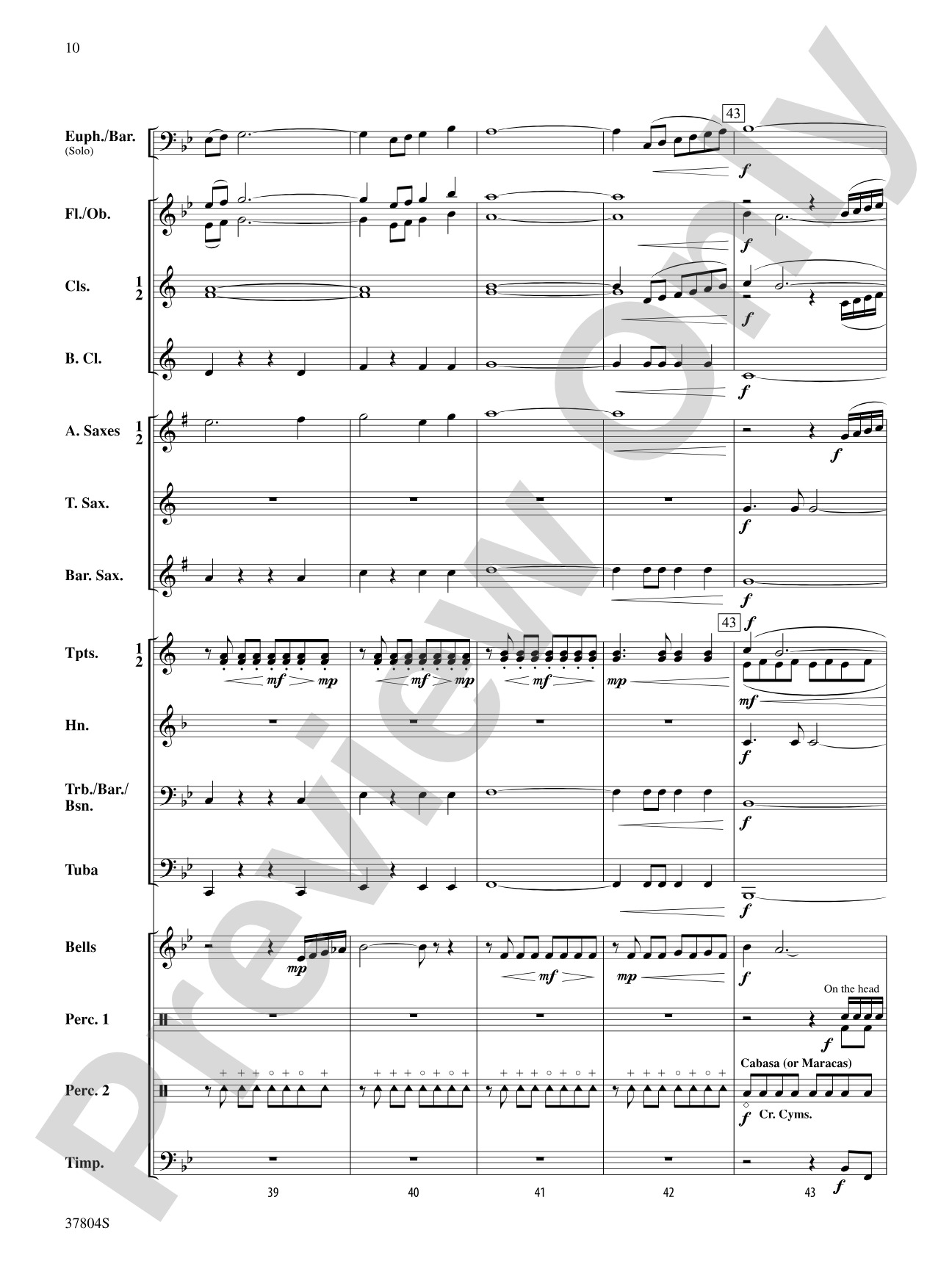UFO: Concert Band Conductor Score & Parts