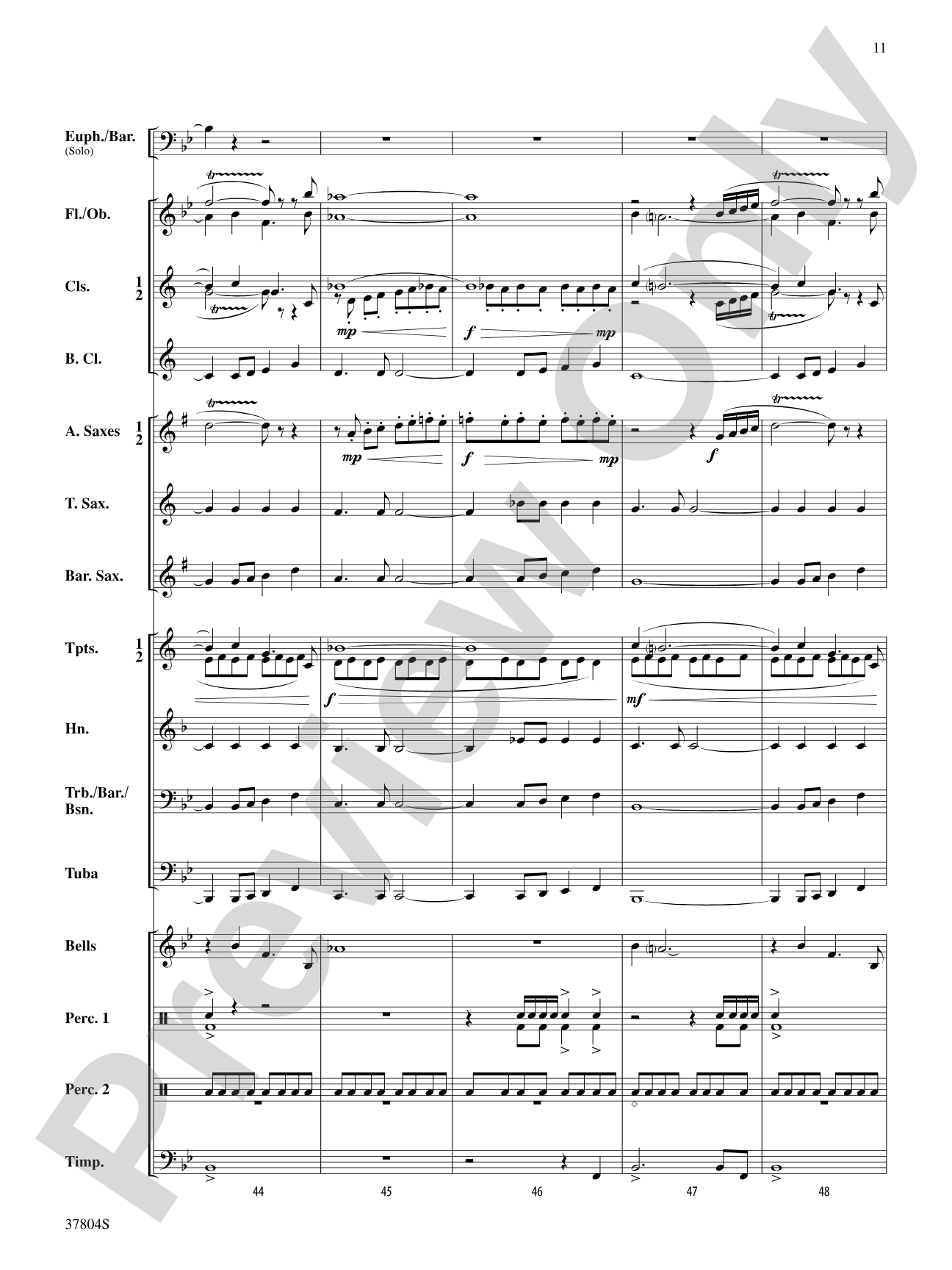 UFO: Concert Band Conductor Score & Parts