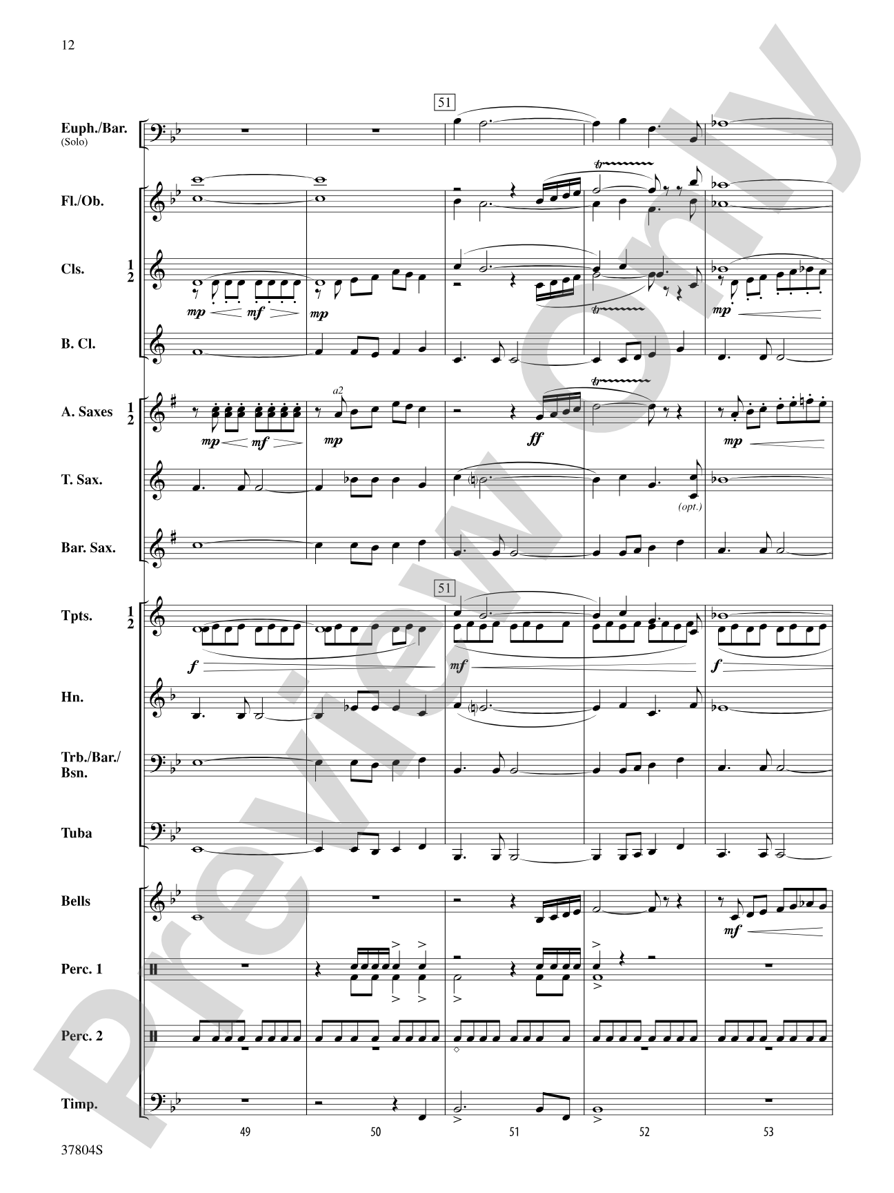 UFO: Concert Band Conductor Score & Parts