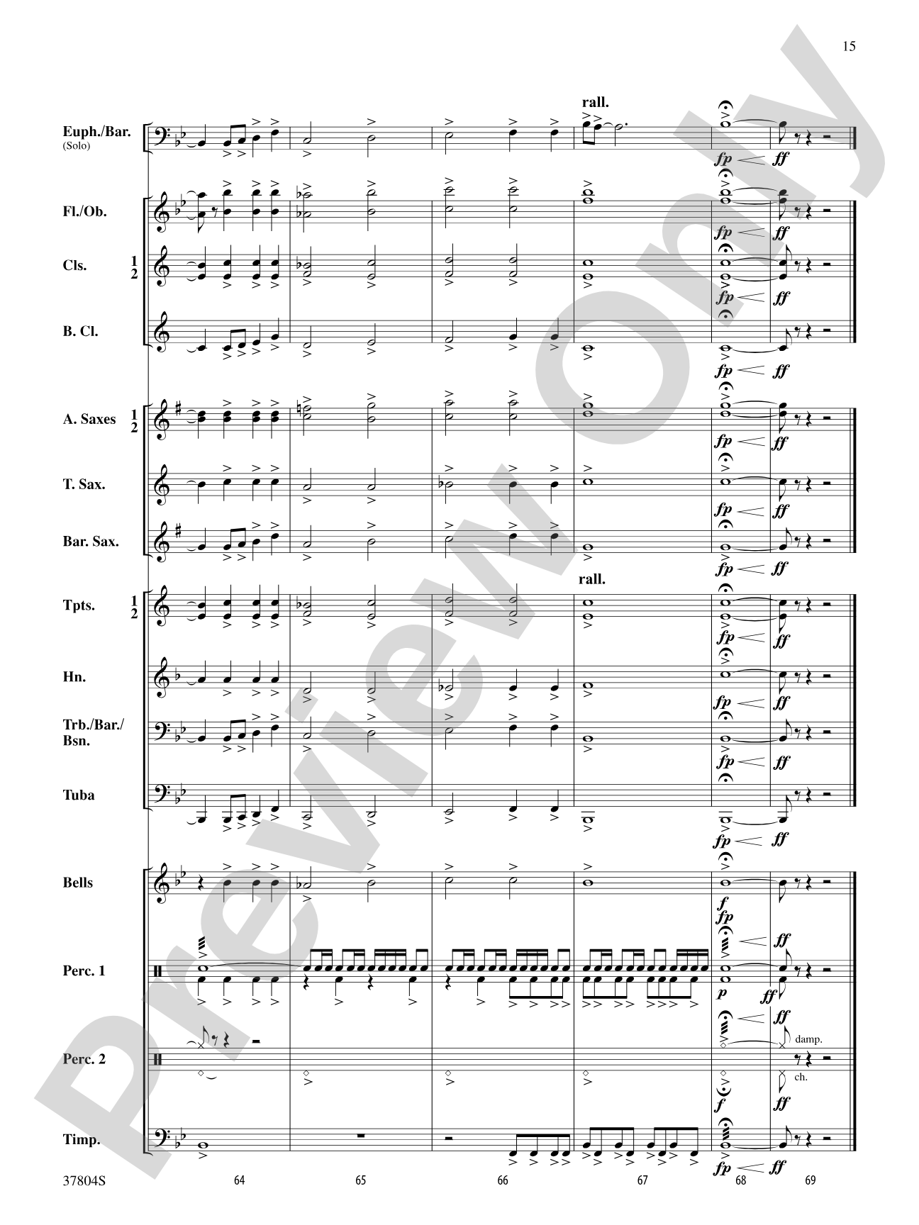 UFO: Concert Band Conductor Score & Parts