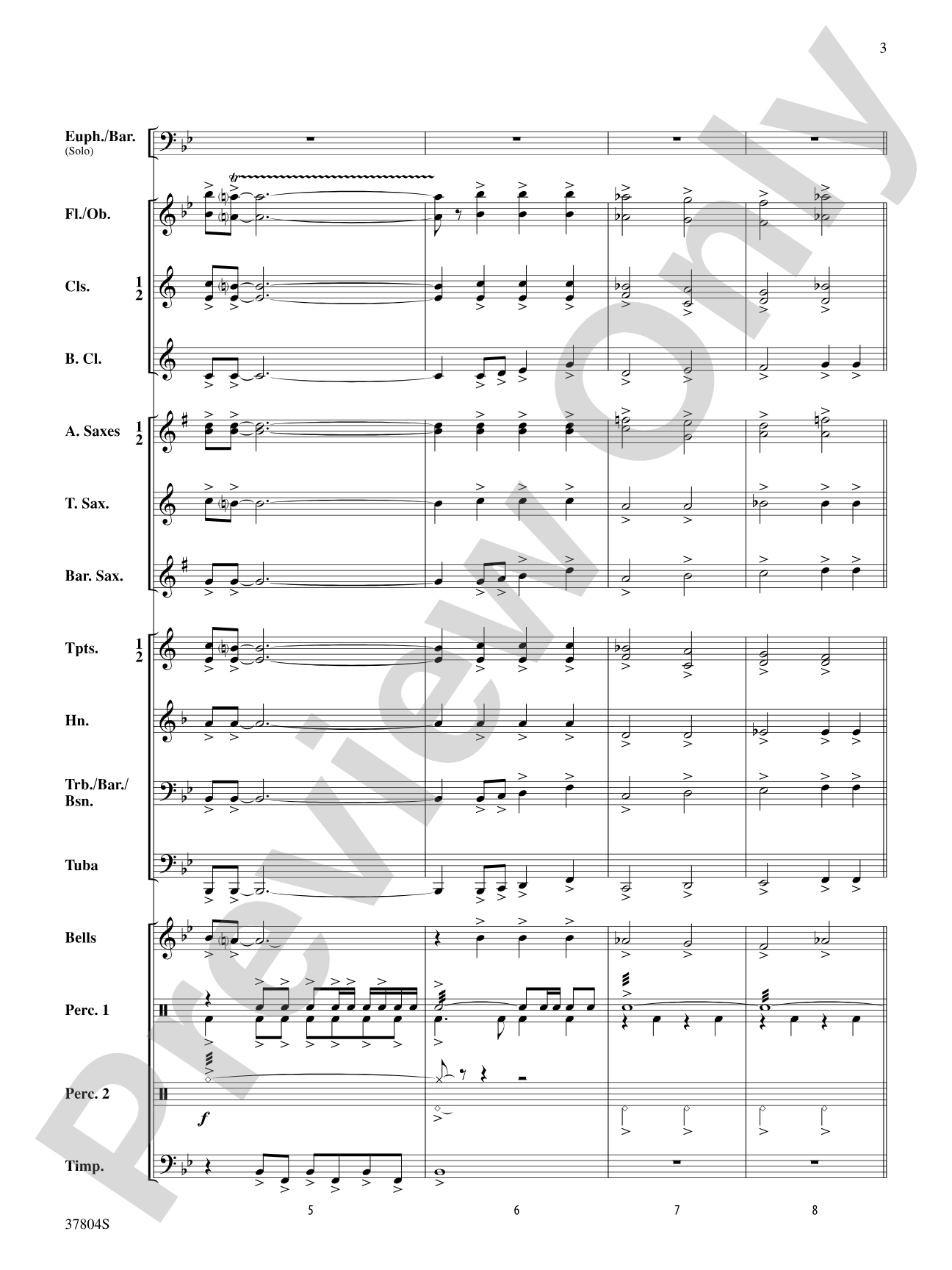 UFO: Concert Band Conductor Score & Parts