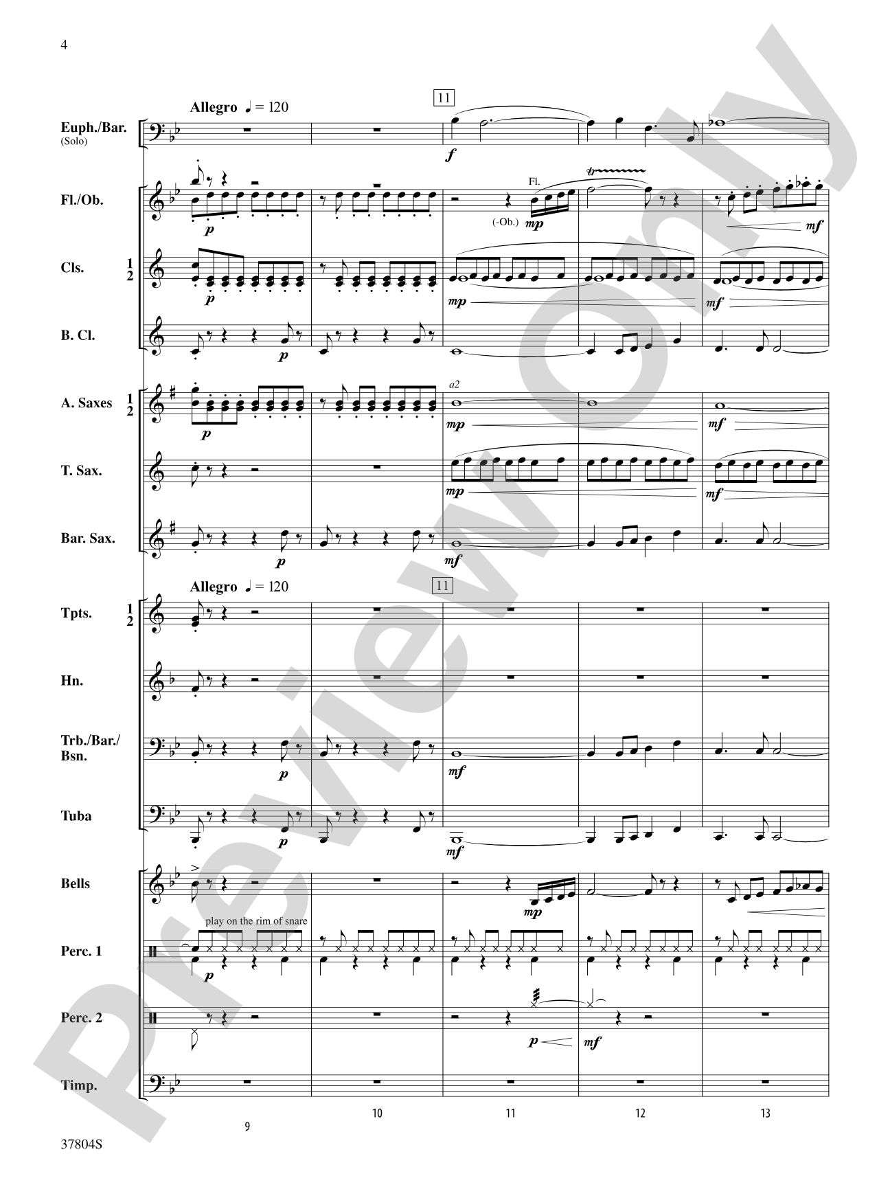 UFO: Concert Band Conductor Score & Parts
