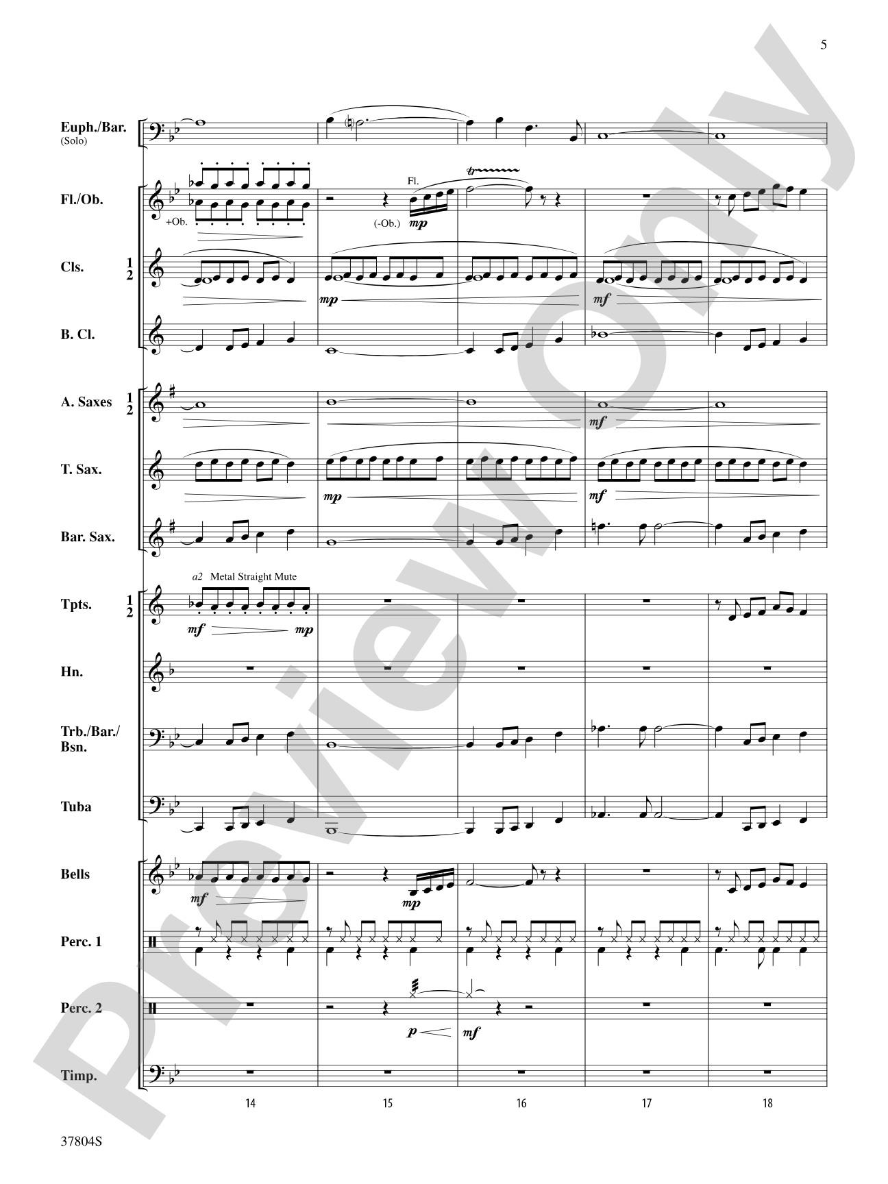 UFO: Concert Band Conductor Score & Parts
