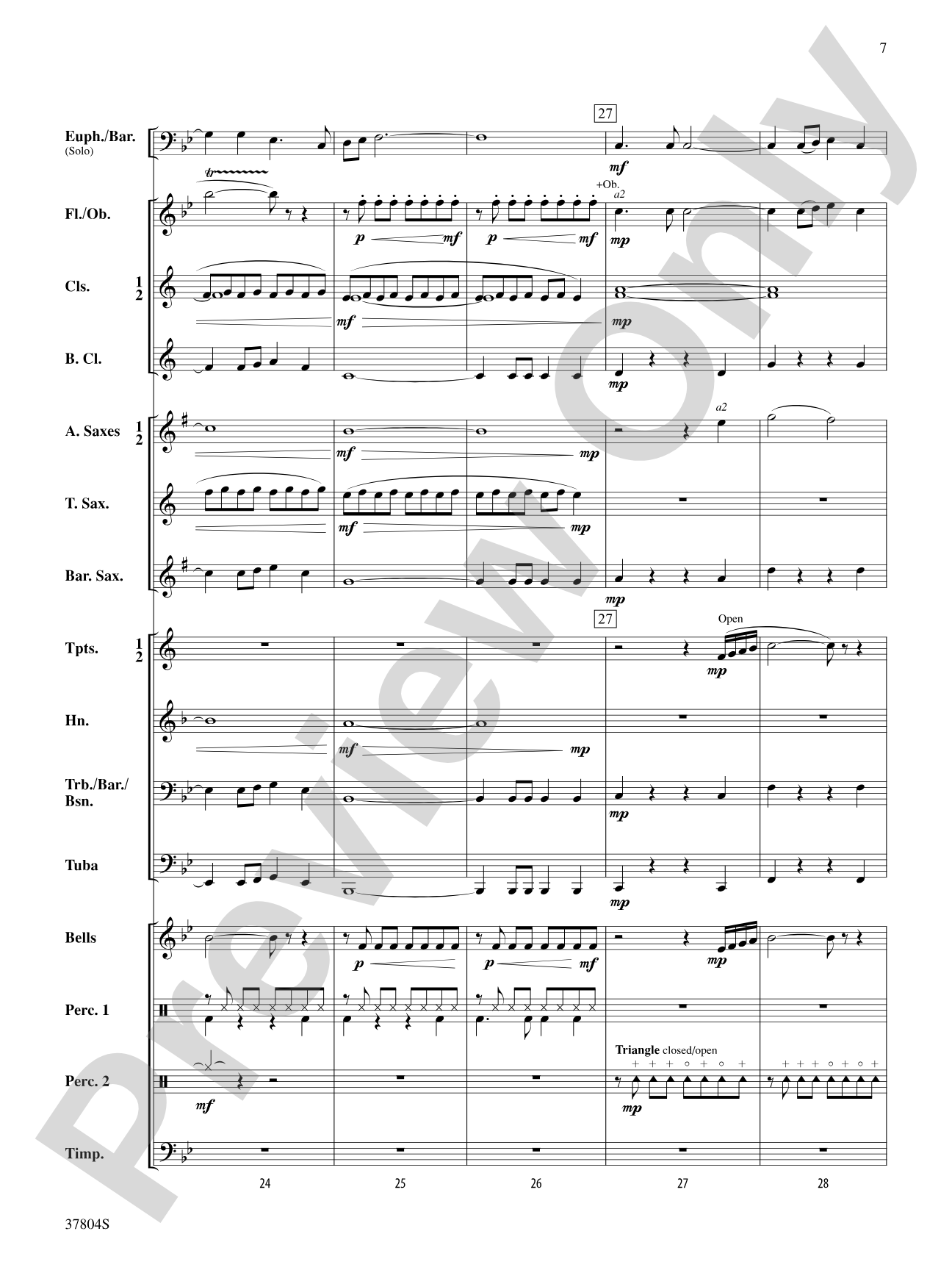 UFO: Concert Band Conductor Score & Parts