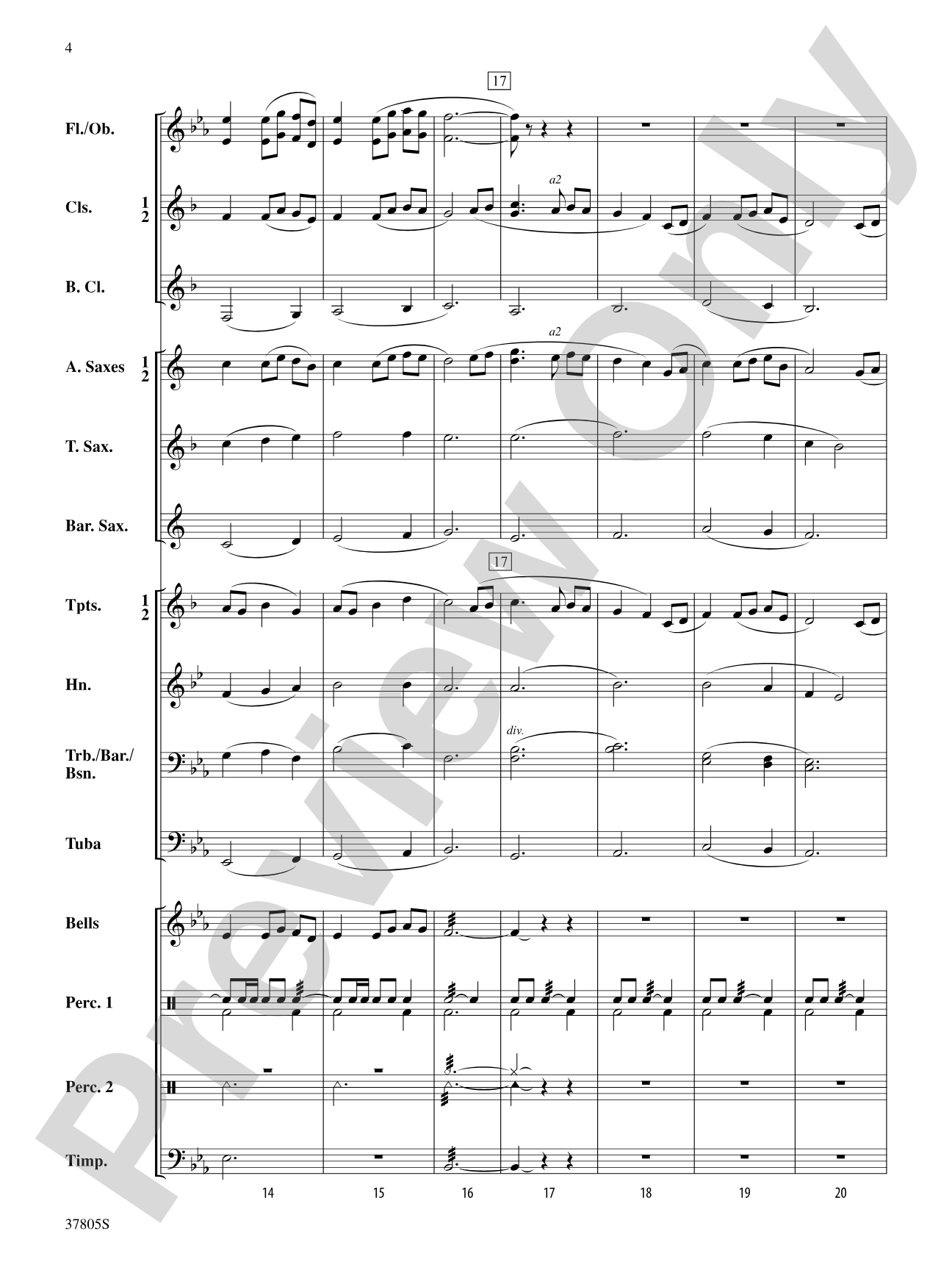 Daydreaming: Concert Band Conductor Score & Parts