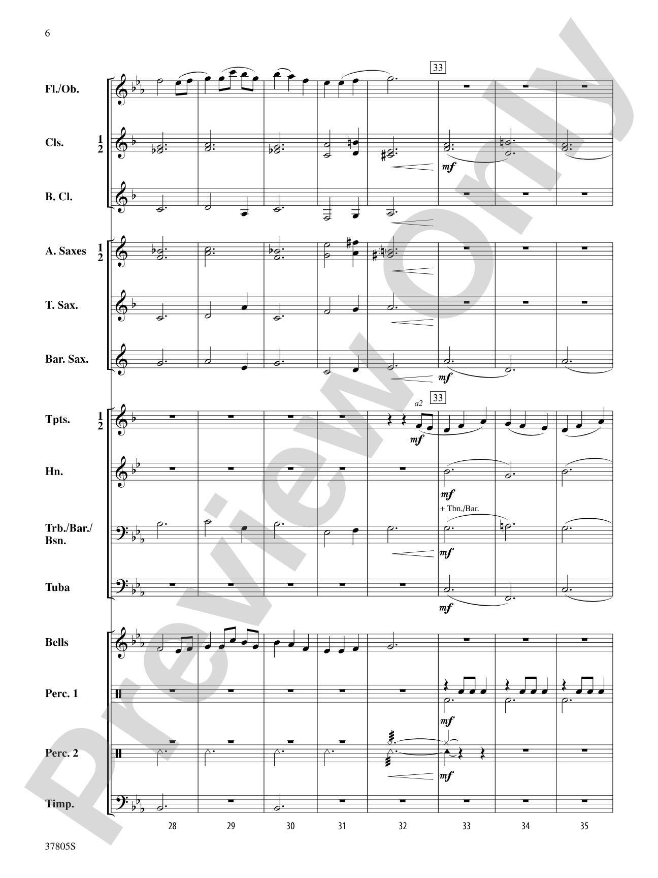 Daydreaming: Concert Band Conductor Score & Parts