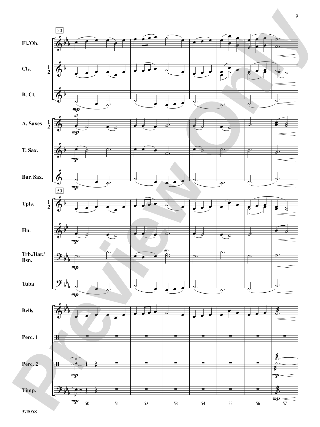 Daydreaming: Concert Band Conductor Score & Parts