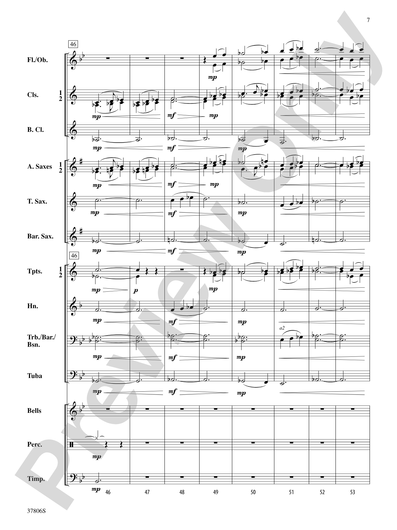 Mosswood Lullaby: Concert Band Conductor Score & Parts