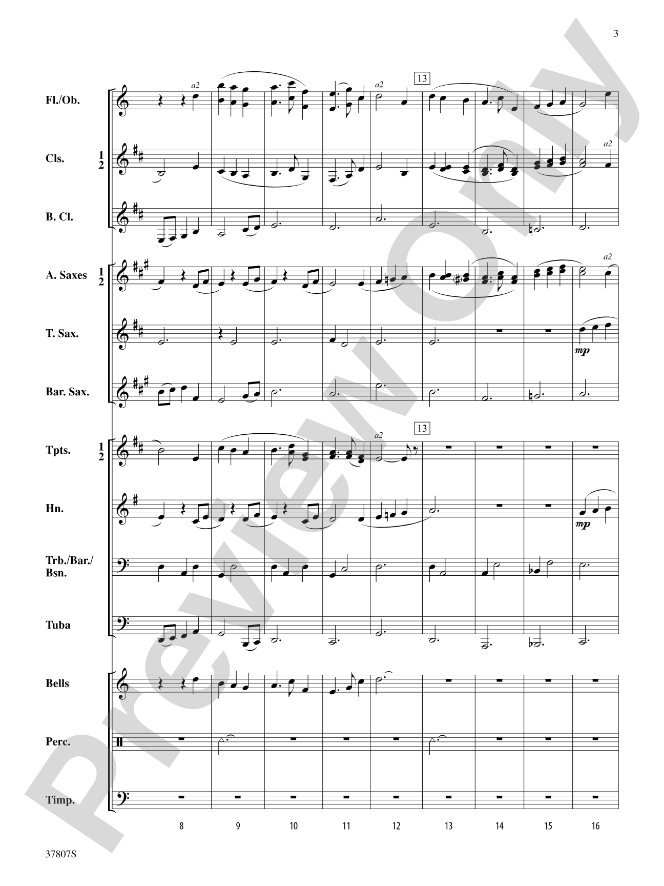 The Gentle Aire: Concert Band Conductor Score & Parts