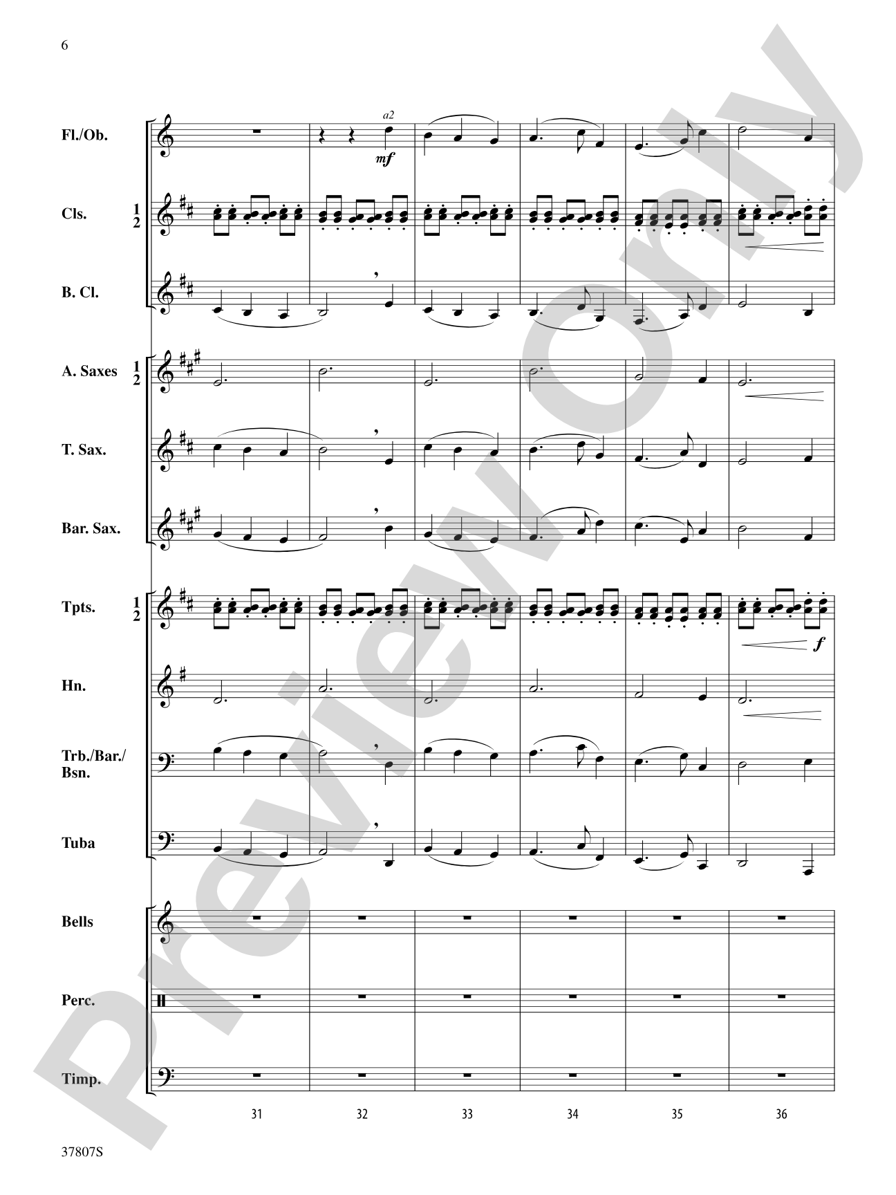 The Gentle Aire: Concert Band Conductor Score & Parts