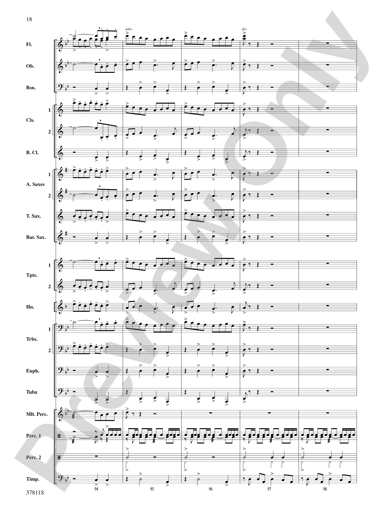 Desperate Pursuit: Concert Band Conductor Score & Parts