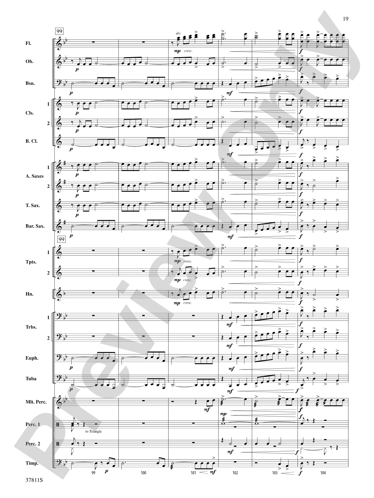 Desperate Pursuit: Concert Band Conductor Score & Parts