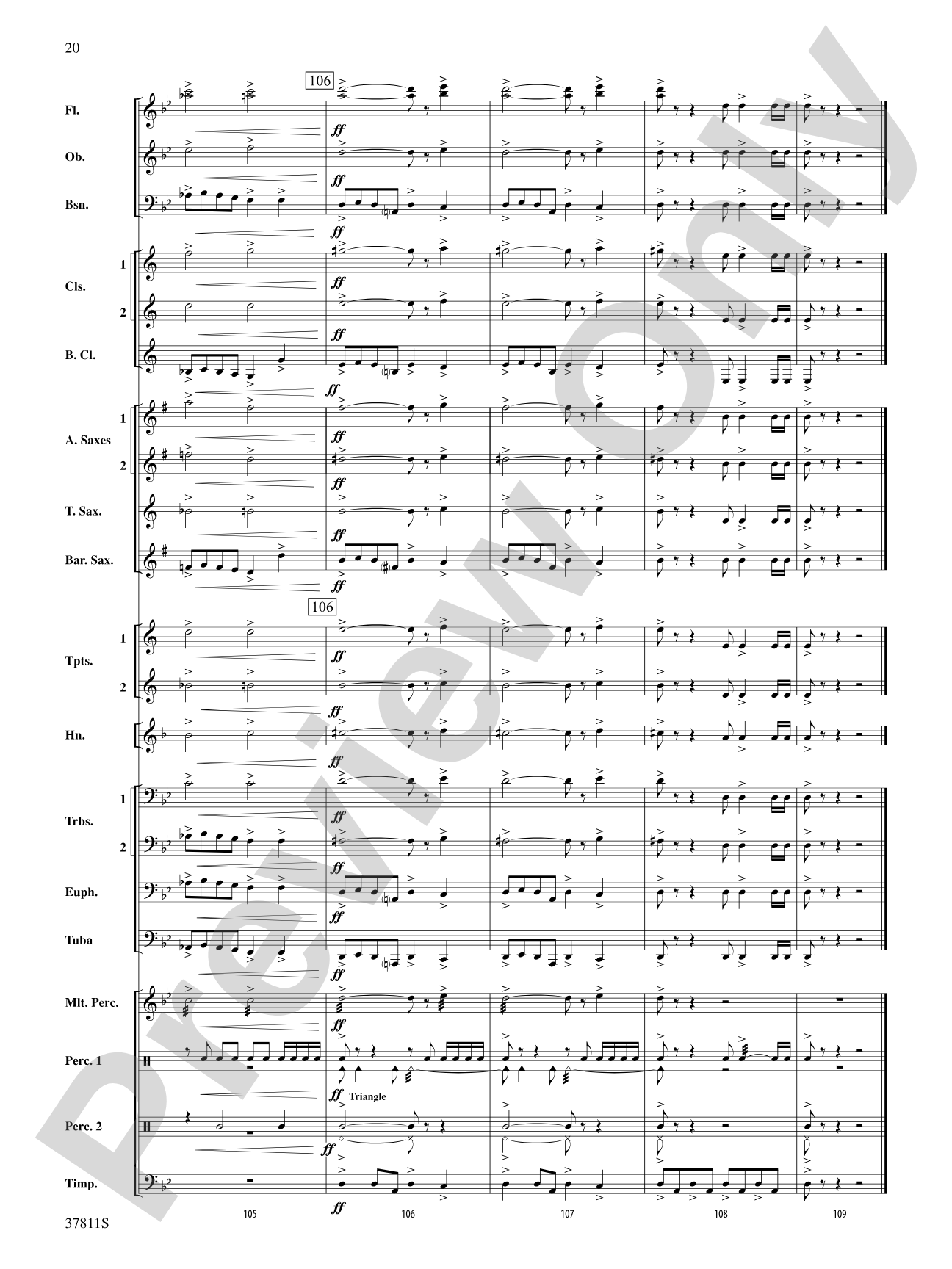 Desperate Pursuit: Concert Band Conductor Score & Parts