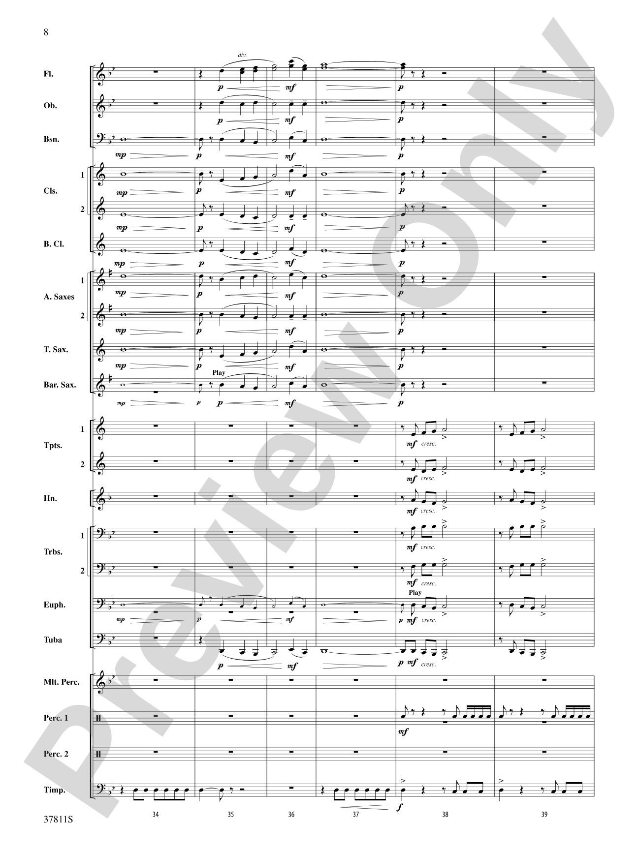 Desperate Pursuit: Concert Band Conductor Score & Parts