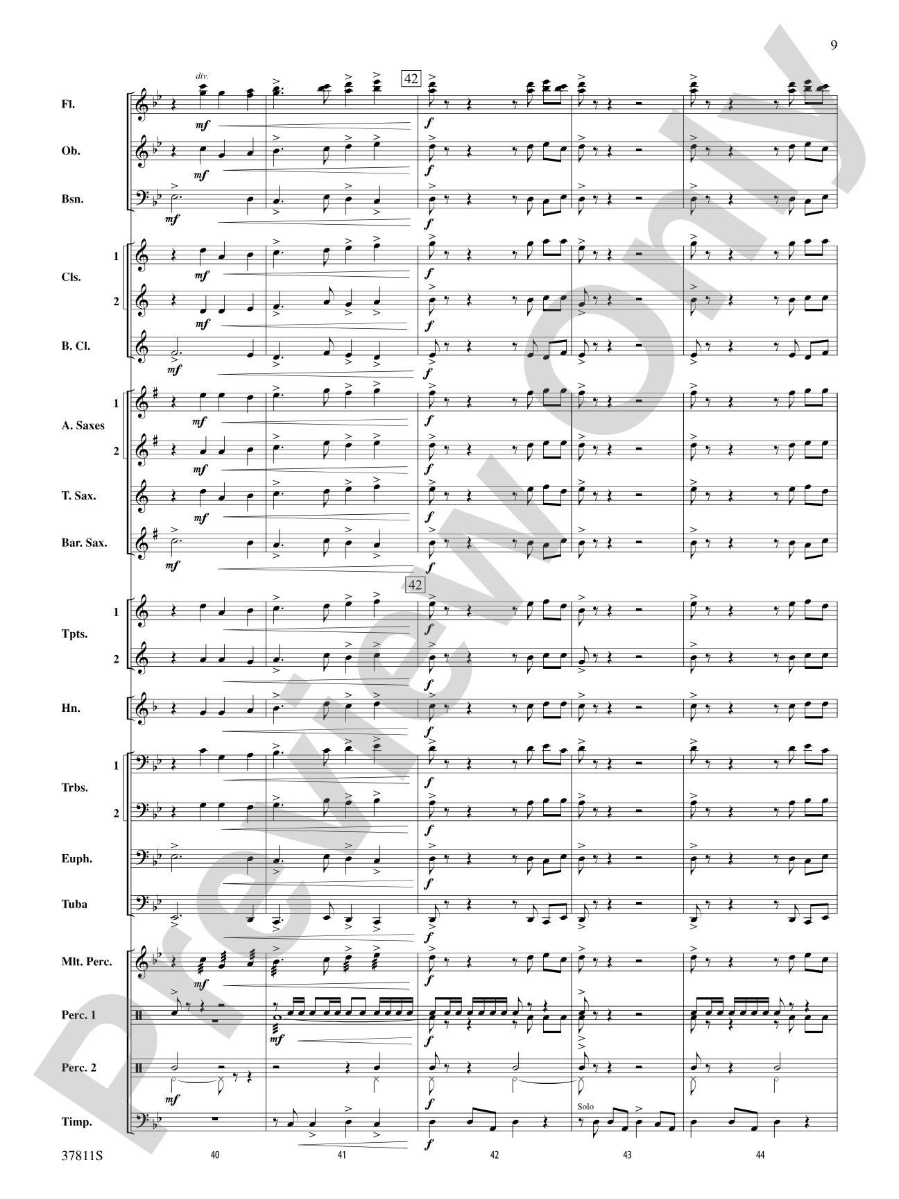 Desperate Pursuit: Concert Band Conductor Score & Parts