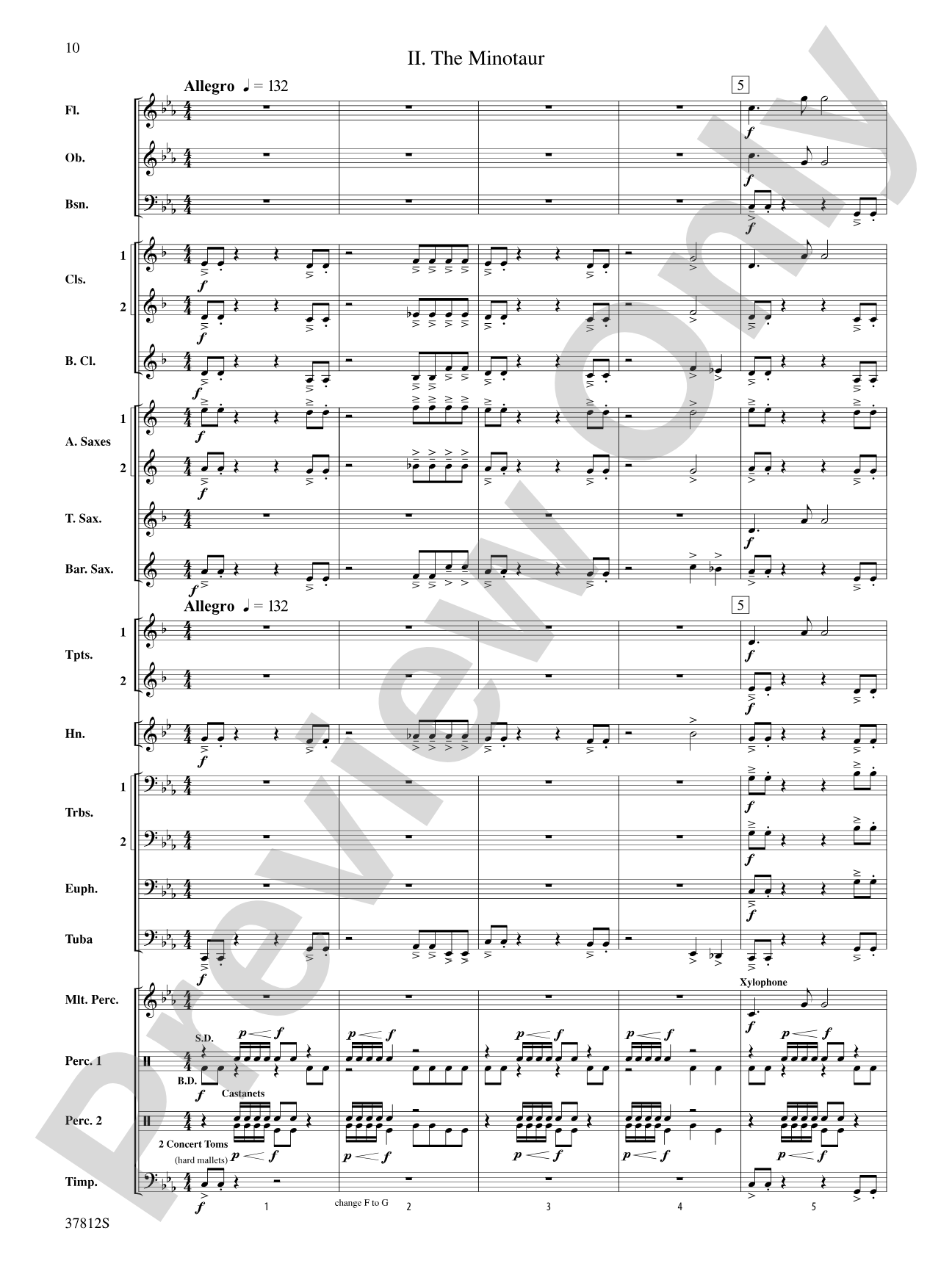 Ancient Legends: Concert Band Conductor Score & Parts